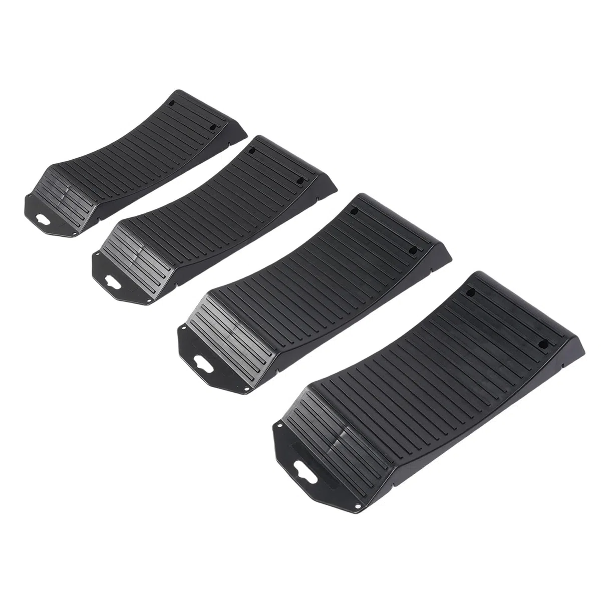 Dpofirs Ensemble de Rampes de Roues pour Pneus de Voiture, Rampe de Rangement pour Véhicules Robustes, 4 Pièces pour Voitures de Sport de Luxe, en Polypropylène Antidérapant