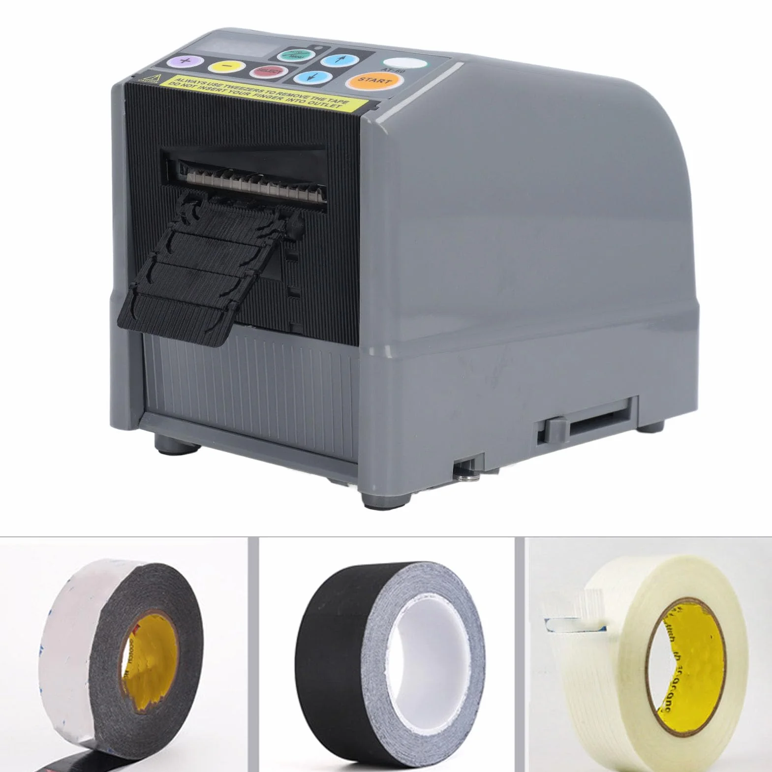 Distributeur de Ruban Adhésif Automatique, Cutter Électronique 6-60 mm, 999 m, 220-240V