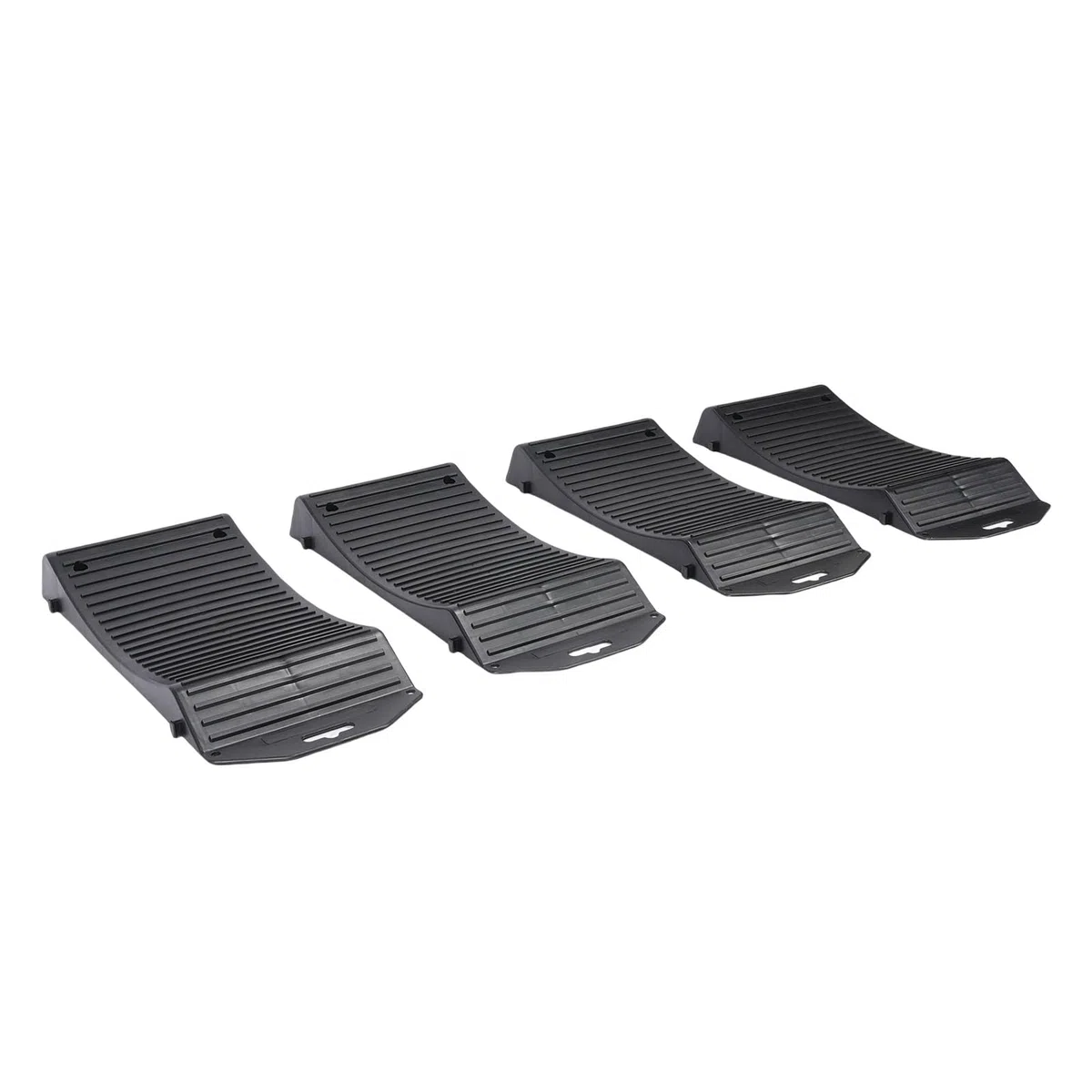Dpofirs Ensemble de Rampes de Roues pour Pneus de Voiture, Rampe de Rangement pour Véhicules Robustes, 4 Pièces pour Voitures de Sport de Luxe, en Polypropylène Antidérapant