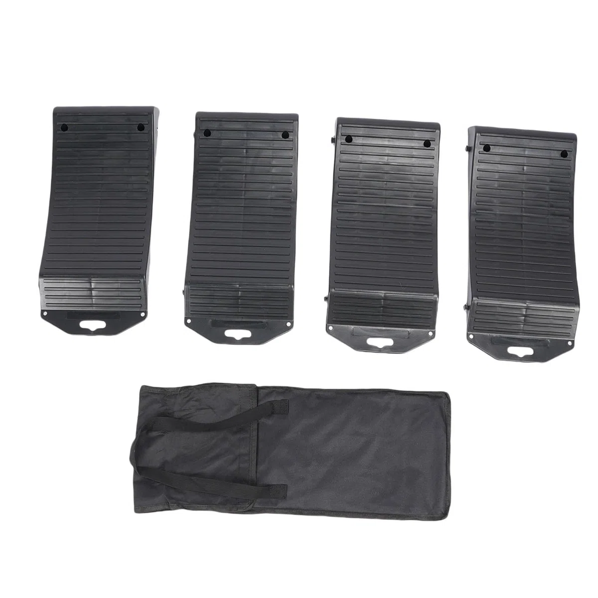Dpofirs Ensemble de Rampes de Roues pour Pneus de Voiture, Rampe de Rangement pour Véhicules Robustes, 4 Pièces pour Voitures de Sport de Luxe, en Polypropylène Antidérapant