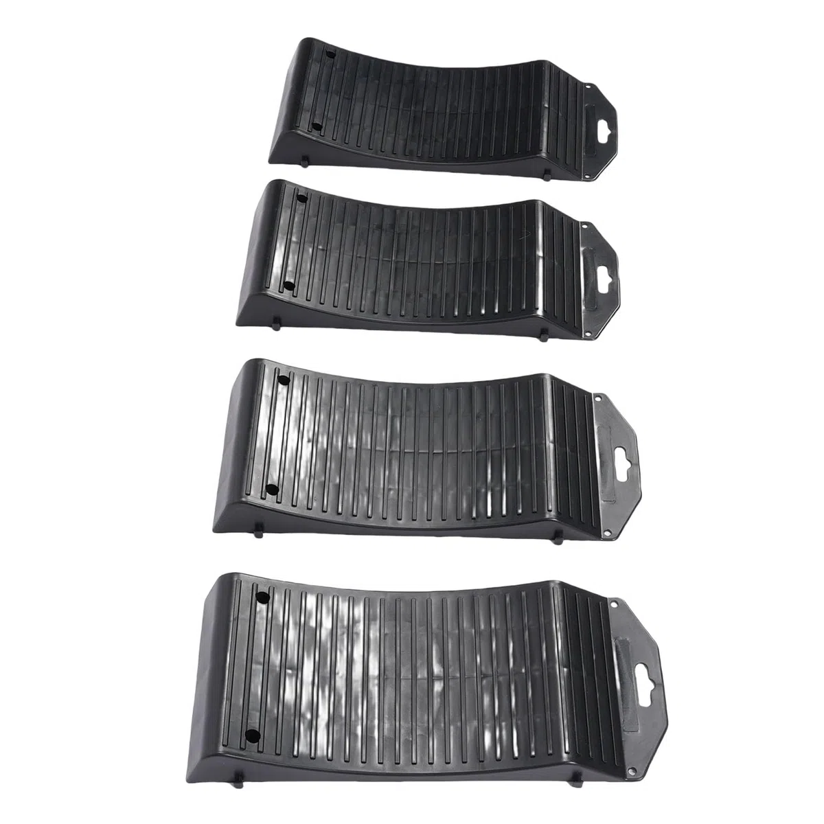 Dpofirs Ensemble de Rampes de Roues pour Pneus de Voiture, Rampe de Rangement pour Véhicules Robustes, 4 Pièces pour Voitures de Sport de Luxe, en Polypropylène Antidérapant