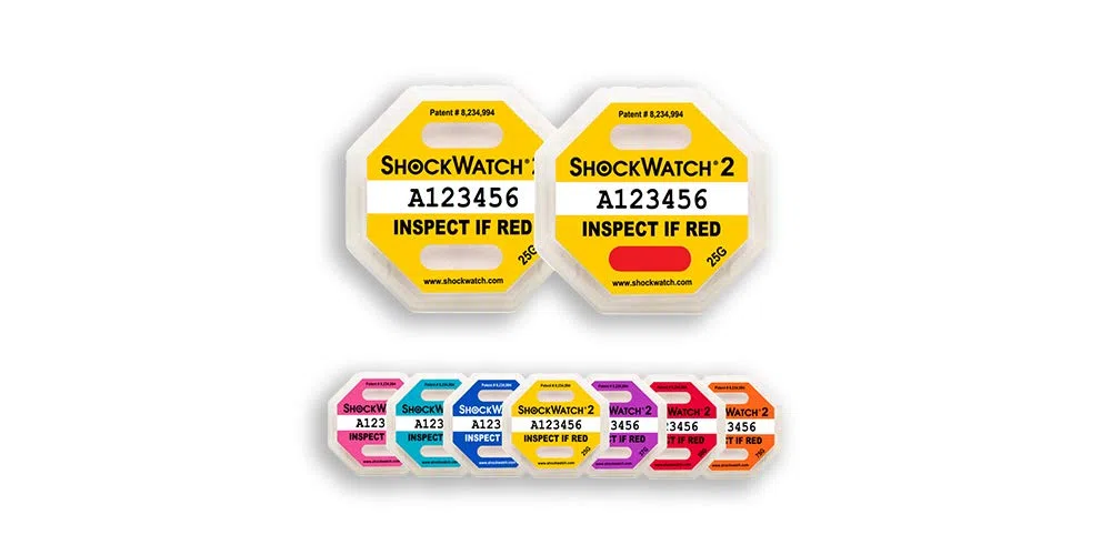 Shockwatch étiquette indicateur de choc 2-10G 10 pcs
