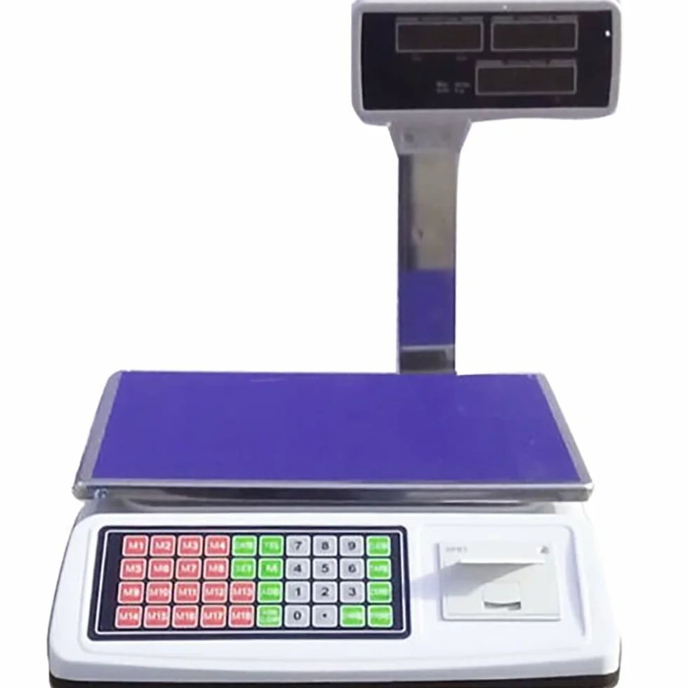 Base de commerce numérique électronique 40 kg balance commerciale double écran LED