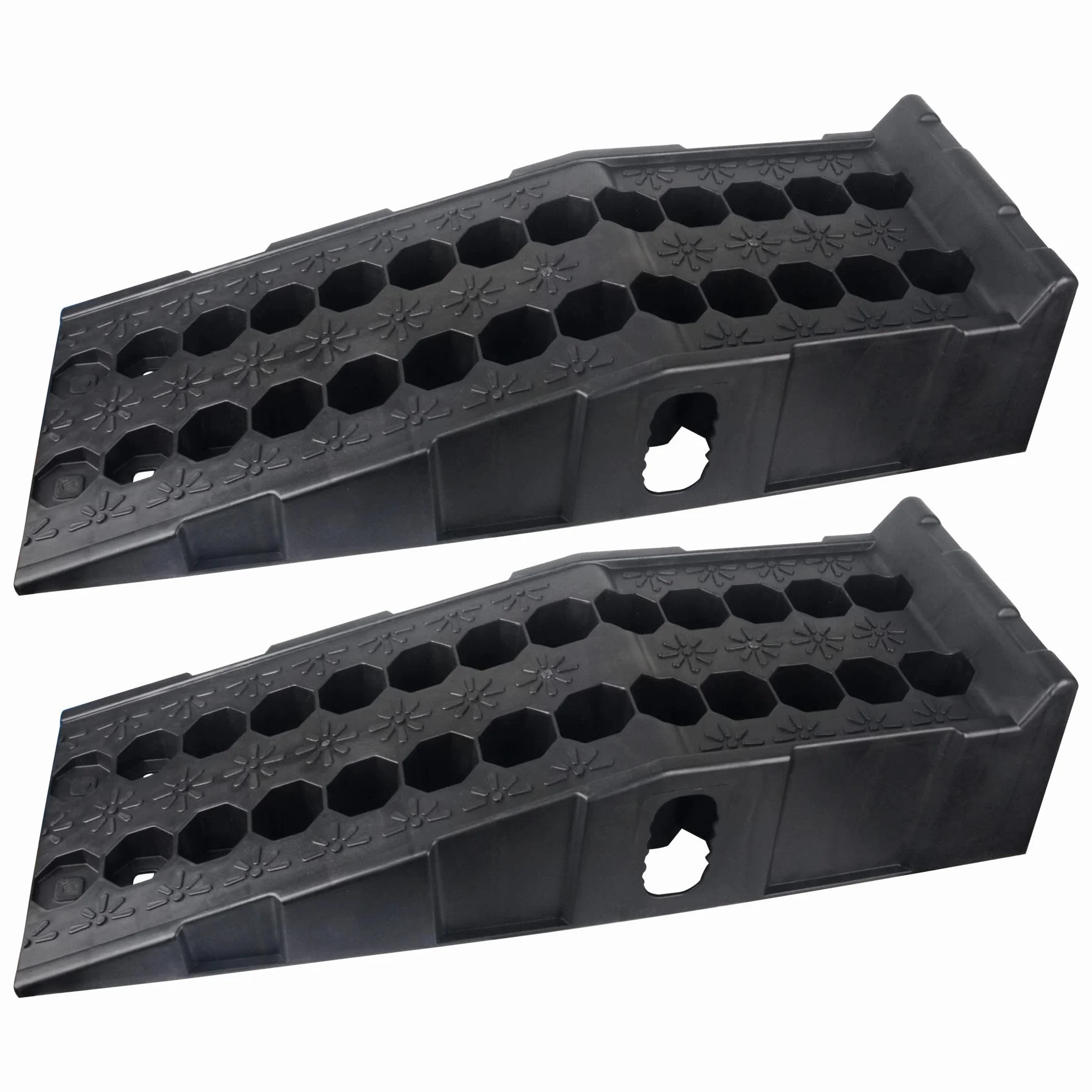 DAYUAN - Lot de 2 rampes en plastique de 7 tonnes ultra-robustes pour garage, pour le levage des véhicules automobiles, atelier, service et réparation de voiture