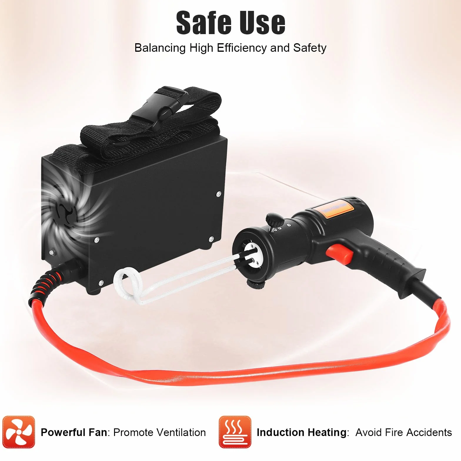 Kit de chauffage magnétique à induction 1500 W, 750 ℃/1382 ℉, appareil de chauffage à induction pour enlever les boulons et les écrous, chauffage à induction électromagnétique 220 V
