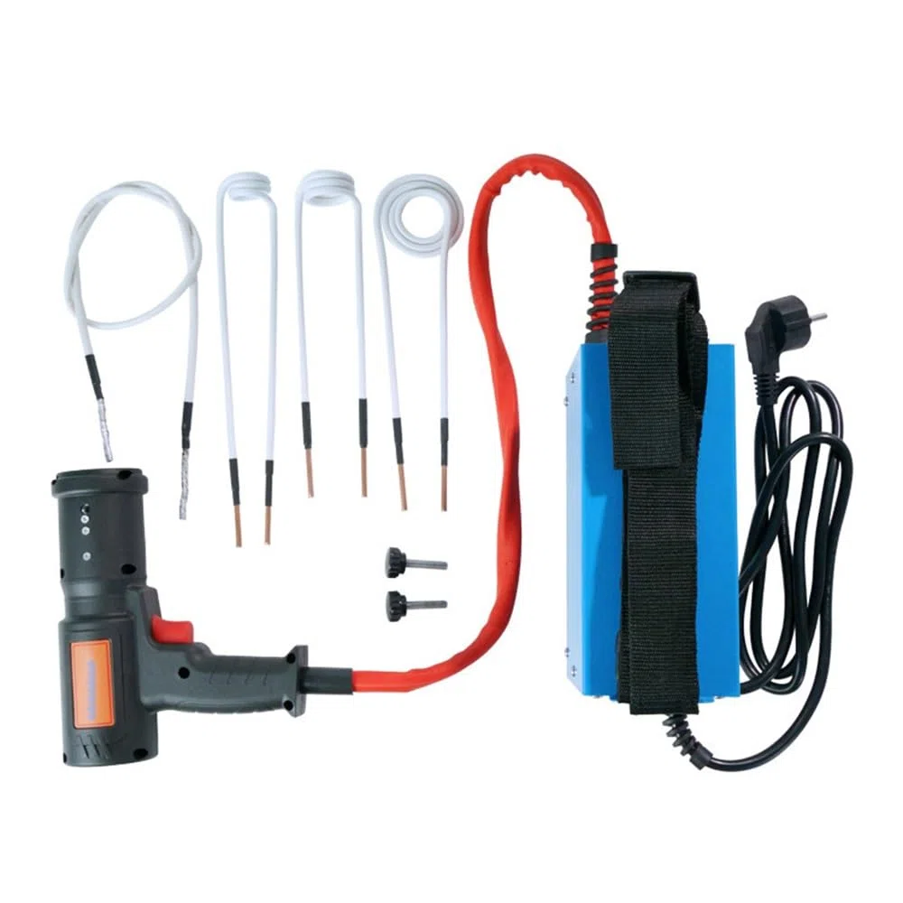 Outil d'induction thermique – 2000 W 110 V-240 V Kit de chauffage magnétique à induction avec 3 bobines, outil de retrait de vis rouillées, chauffage rapide et aucune flamme nue générée