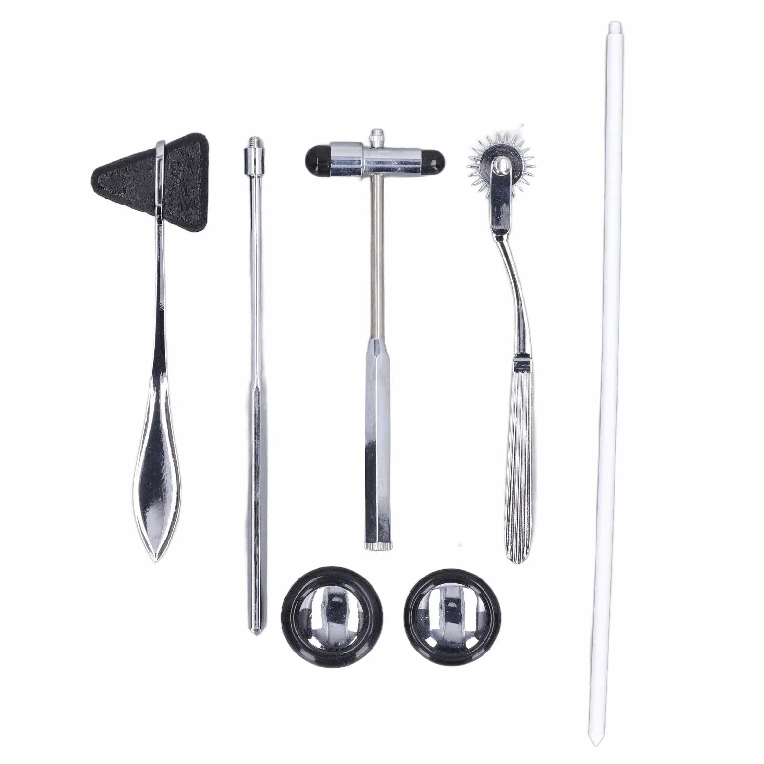 Kit de Marteaux Neurologiques 5 Pièces en Acier Inoxydable pour Examen du Système Nerveux