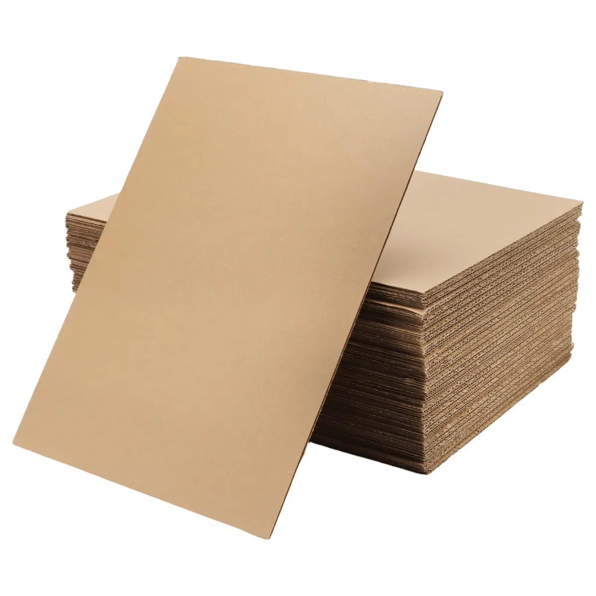 Carton ondulé 30 x 40 cm, Lot de 60 feuilles, Kraft pour emballage et loisirs créatifs