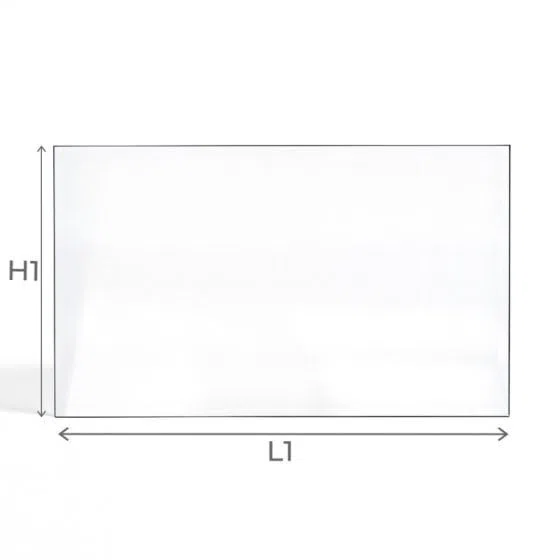 Vitre Jotul FS73 - Verre Rectangle Latéral pour Insert - 222 x 342 mm (L1 x H1) - 4 mm