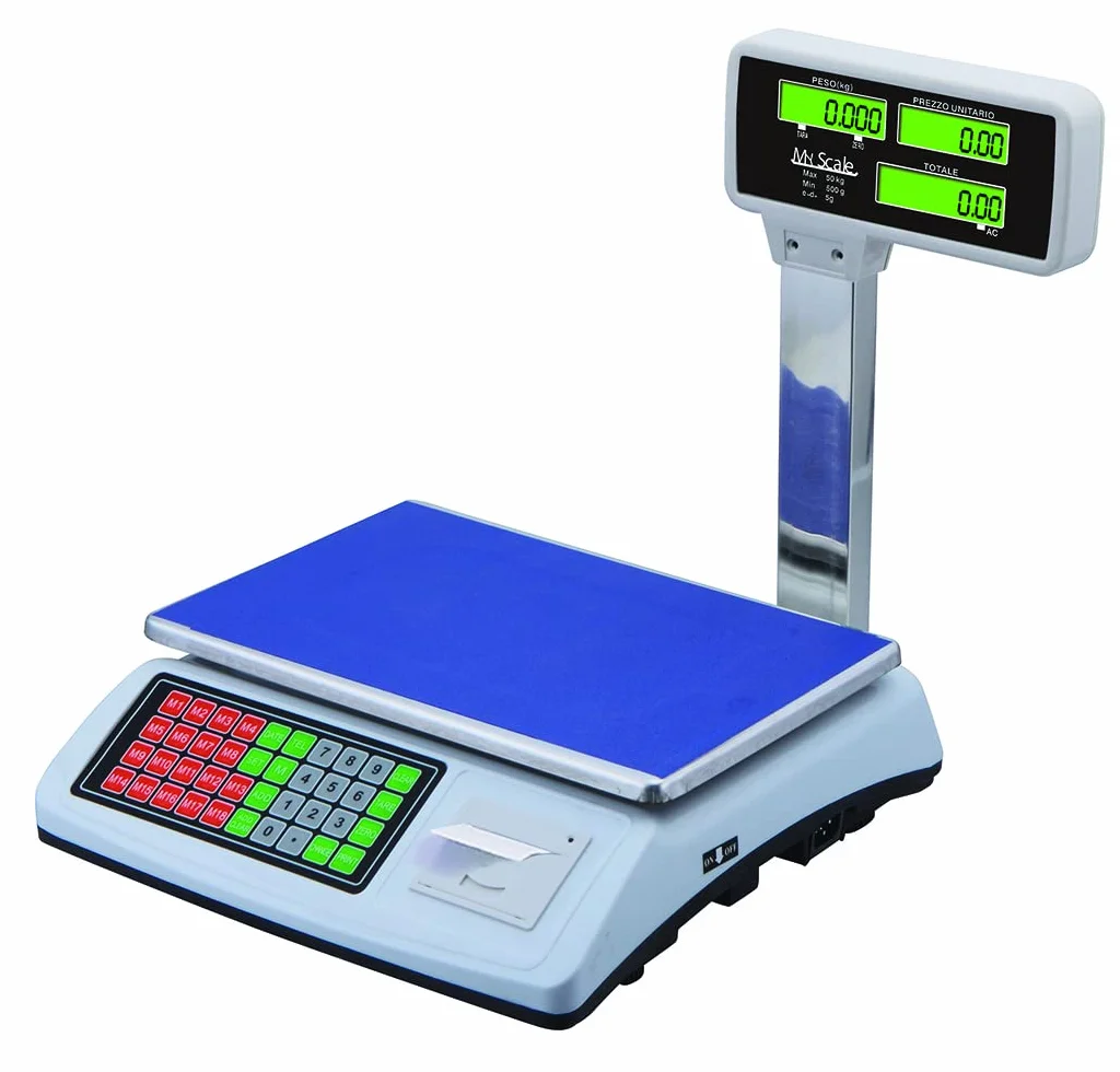 Base de commerce numérique électronique 40 kg balance commerciale double écran LED