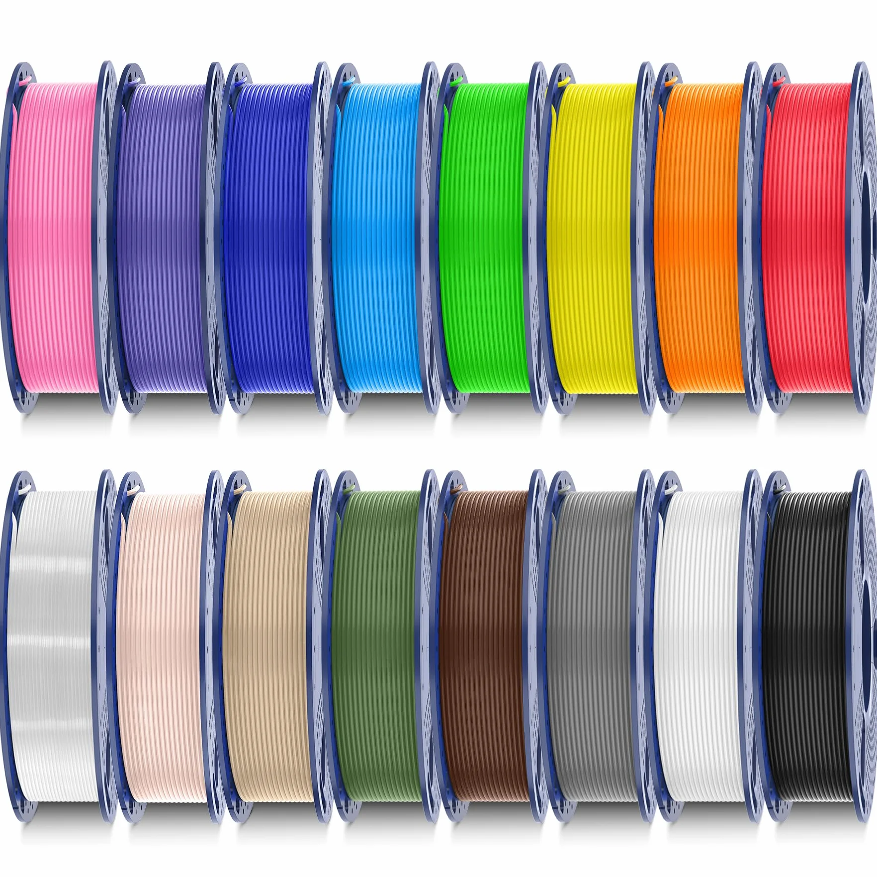 SUNLU PLA Filament 1,75mm 16 Couleurs 4KG Bobine Imprimante 3D