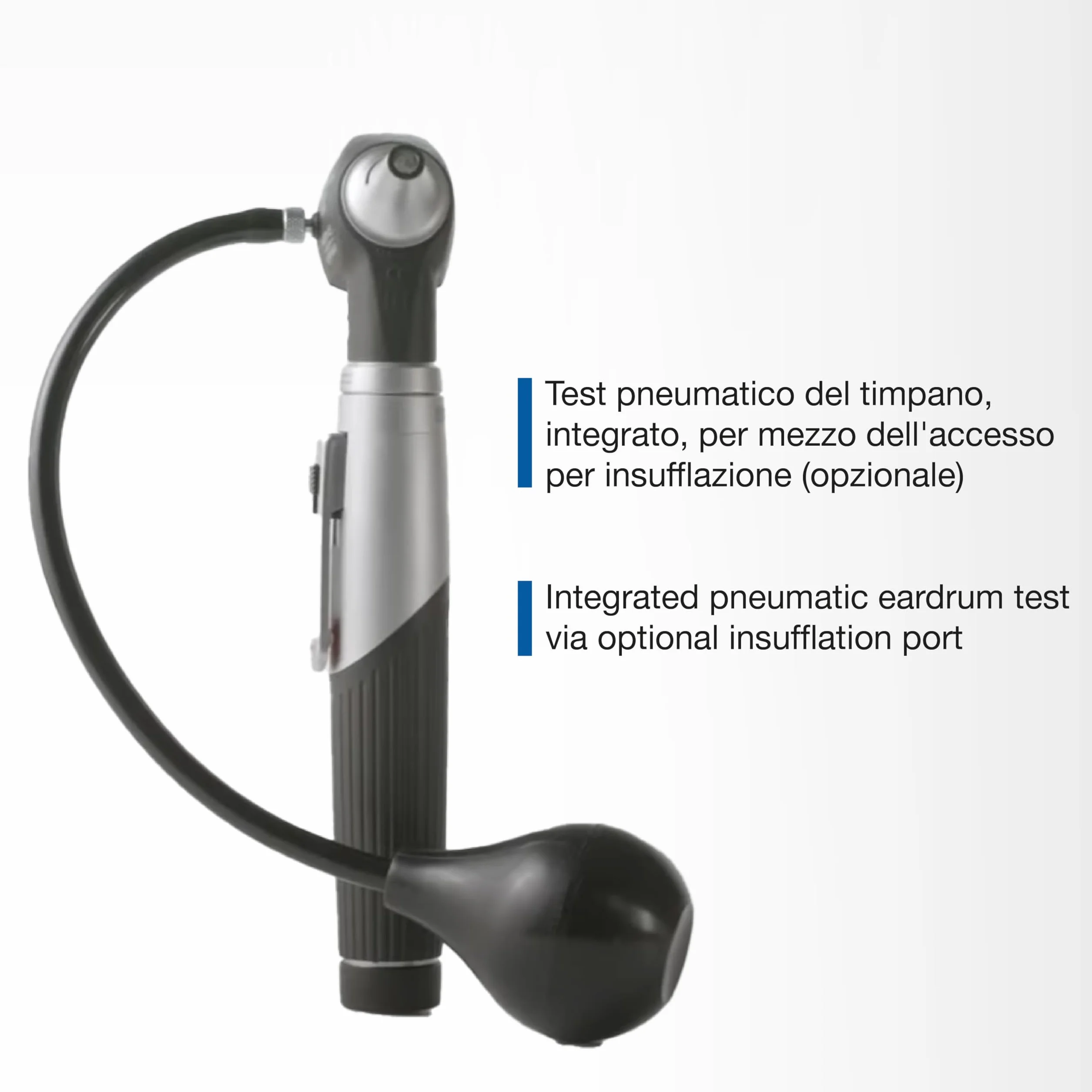 Heine Mini 3000 Otoscope F.O. LED, noir, avec étui