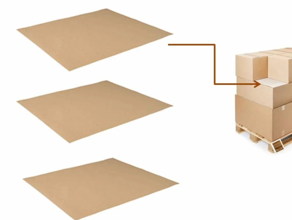 Mono Onda 25 Feuilles intercalaires carton ondulé 80 x 120 cm pour palettes