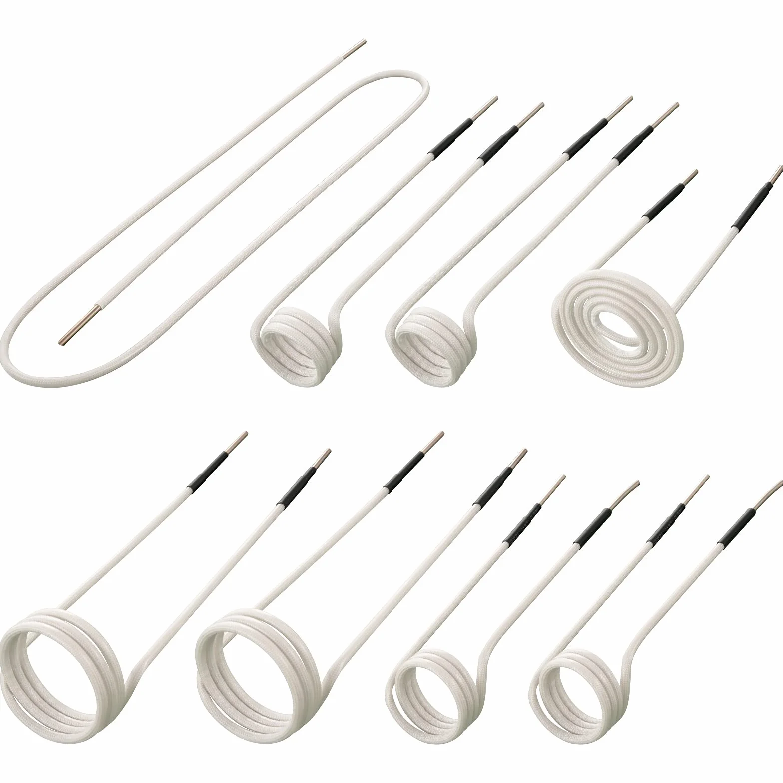 VEVOR Kit de Bobines de Chauffage à Induction 8PCs, bobines de chauffage à induction avec différentes longueurs, Accessoires de Chaleur sans Flamme, pour Enlever les Boulons et Écrous Rouillés