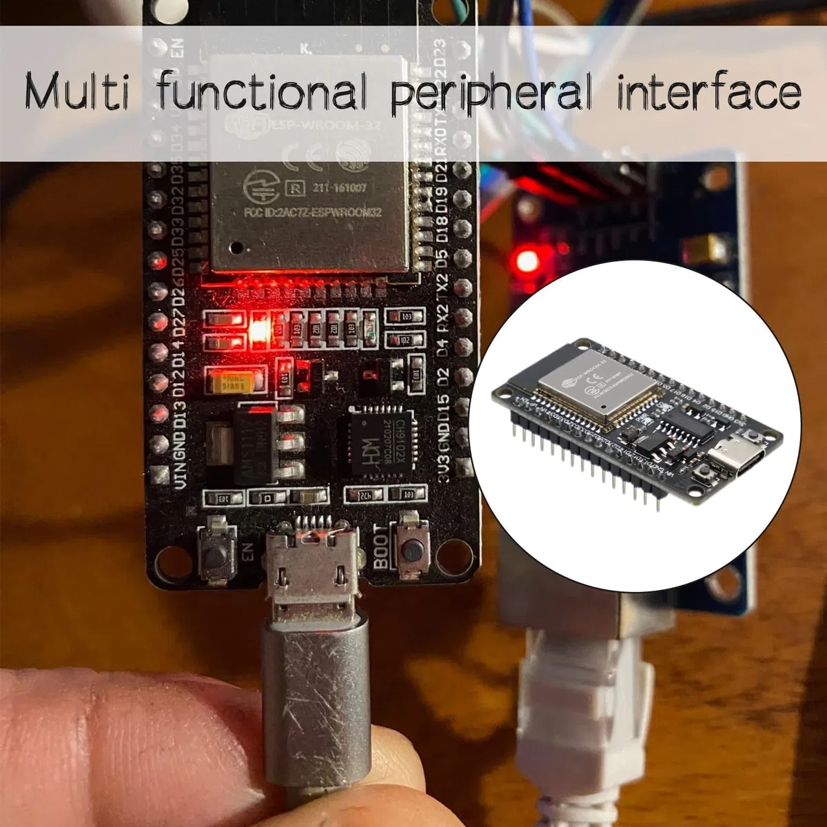 Esp32 Wroom, 3 pièces Esp 32, Esp32 Devkit V1, Esp32 Wroom-32 Development Board, Wi-Fi, Bluetooth, Ble, 2.4 Ghz, Supports WiFi Bluetooth Compatible.