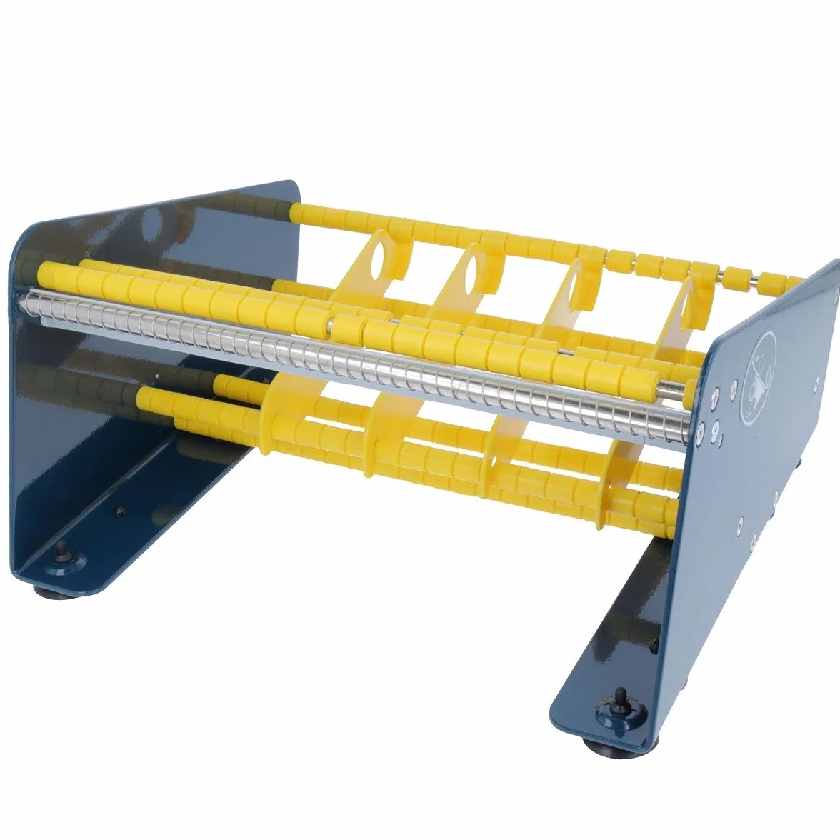 Distributeur d'étiquettes manuel en acier 265 mm 4 séparateurs de rouleau