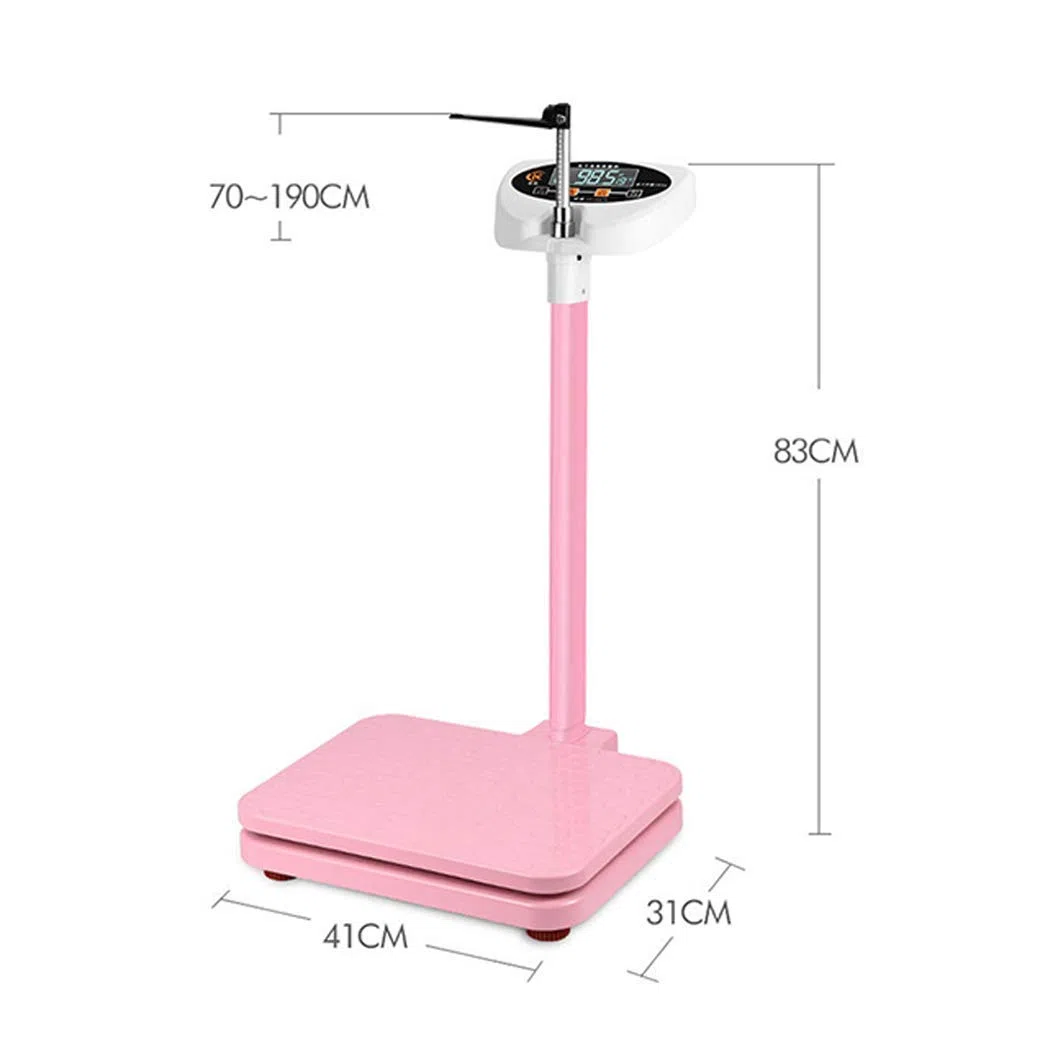 Balance médicale numérique pour Une Perte de Poids Saine – Balance électronique de Haute précision pour médecin avec Affichage LED Facile à Lire, Rose