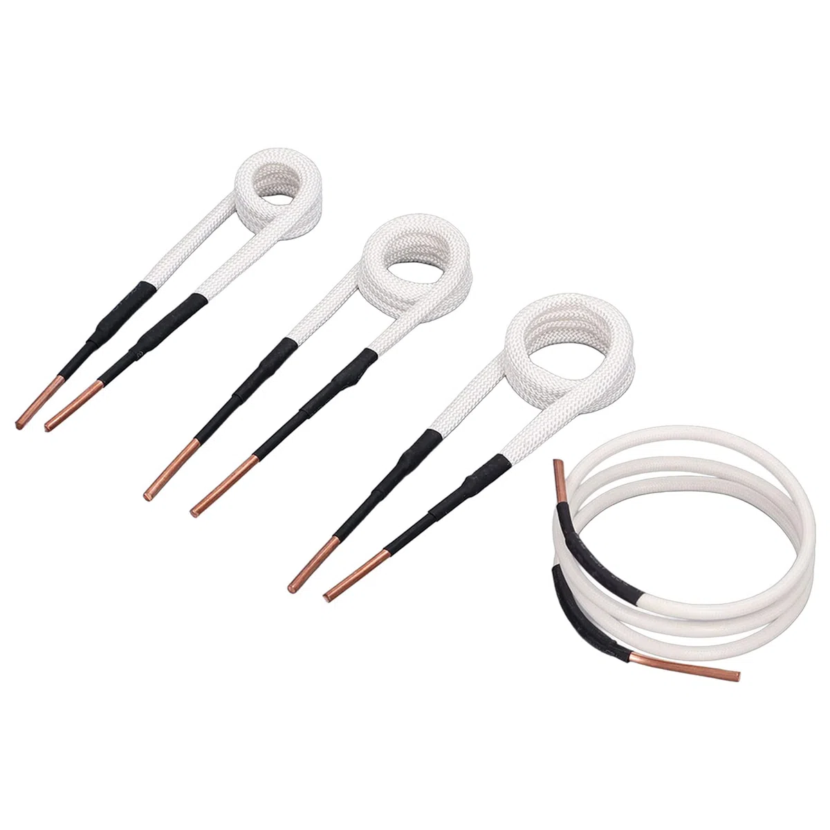 Bobine de Chauffage par Induction, Résistance à la Température de 1200 ℃ Bobines d'Induction Flexibles à Noyau en Laiton de 3,0 Mm Bon pour le Retrait des écrous de Boulon 20 Mm 25 Mm