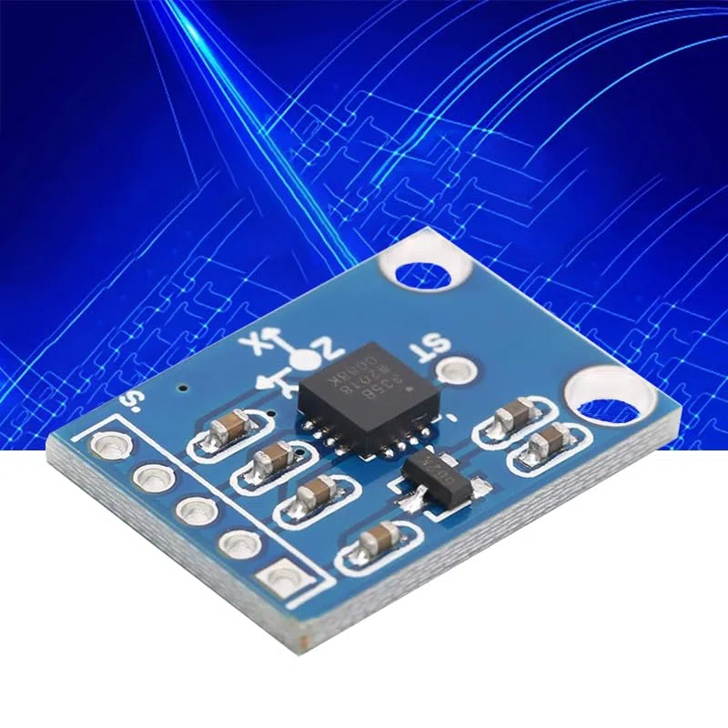 GERUI GY-61 ADXL335 Lot de 2 capteurs d'accéléromètre angulaire à 3 axes, sortie analogique 3-5 V, module de capteur compatible avec Arduino