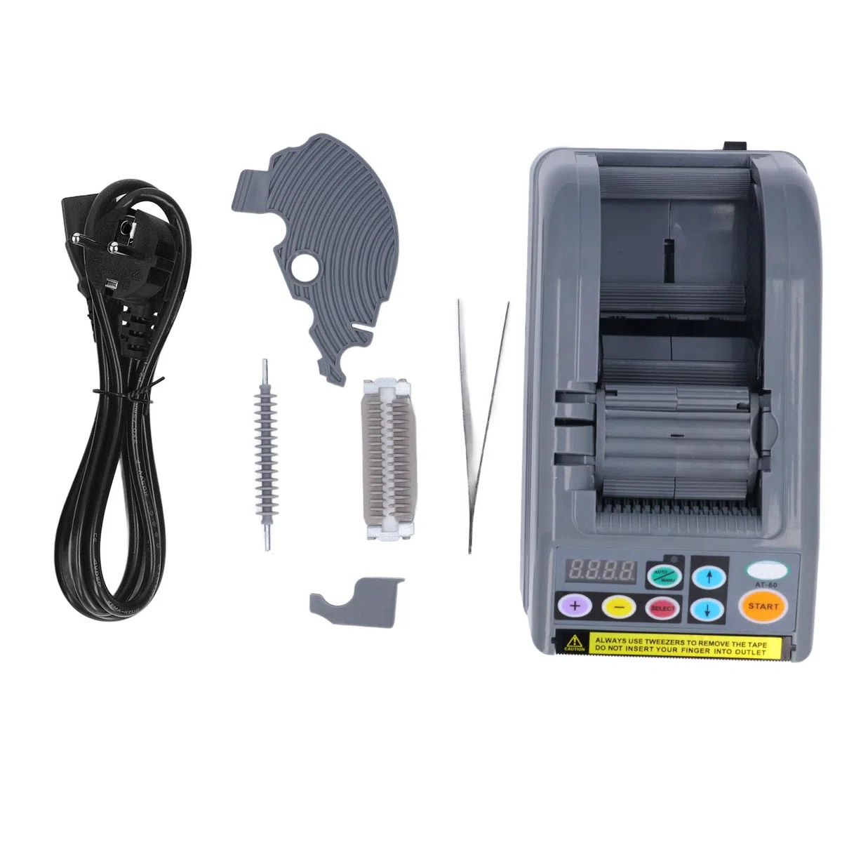 Distributeur de Ruban Adhésif Automatique, Cutter Électronique 6-60 mm, 999 m, 220-240V