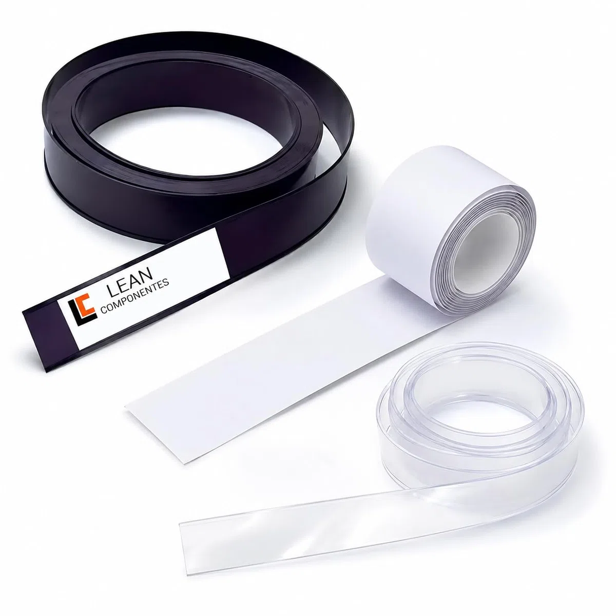 Porte-étiquettes magnétiques Profil C 50 mm x 5 m Rouleau Papier PVC