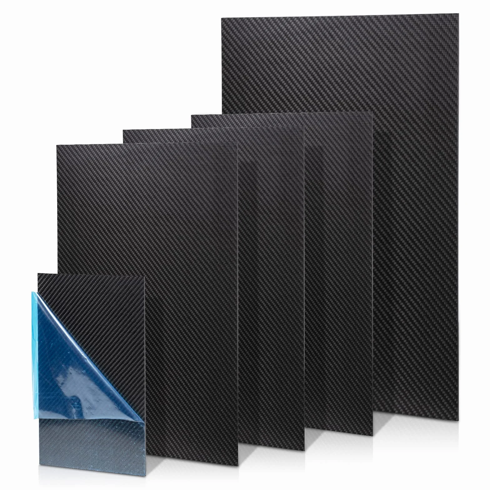 Feuilles de Fibre de Carbone 200 X 300 X 3 MM Plaque de Fibre de Carbone 100% Sergé 3K Mat Disponible en 1mm 2mm 3mm d'Épaisseur - Imperméable et Résistant aux UV