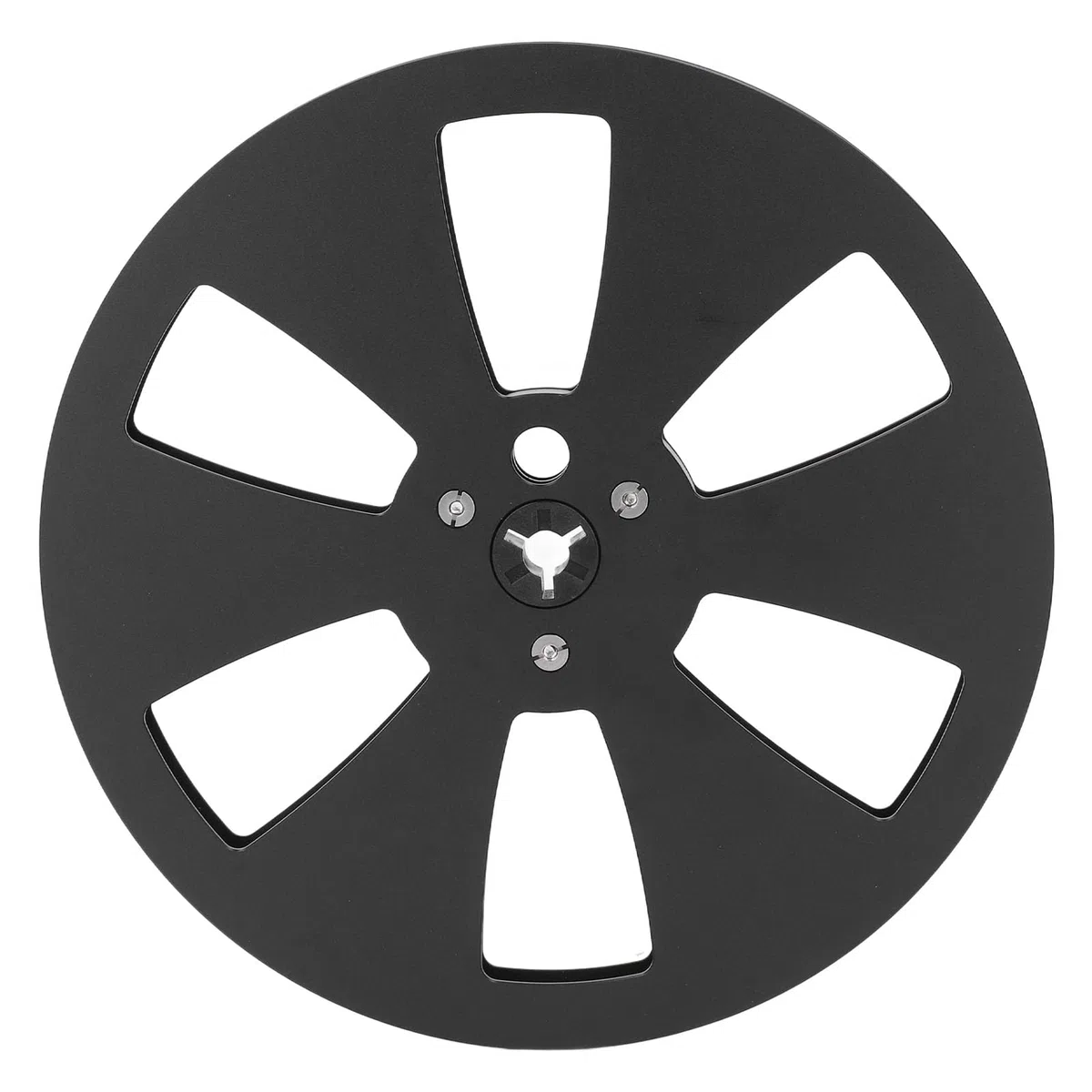 Bobine de ruban sonore vide en aluminium de qualité supérieure de 17,8 cm pour magnétophone à bande - Utilisation universelle (noir)