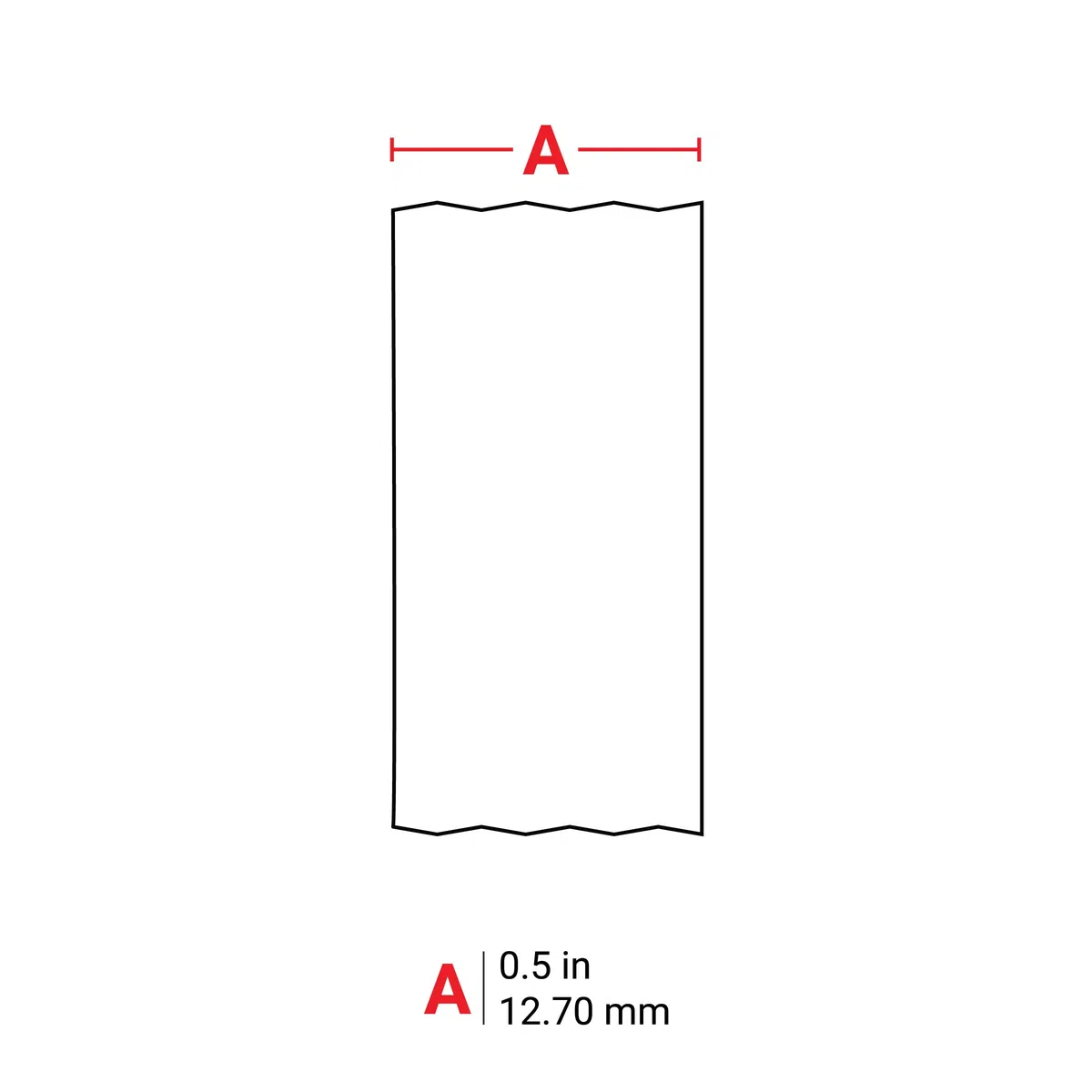 Brady Ruban d'étiquettes Polyester M210 M211 auto-laminantes cryogéniques laboratoire Noir sur blanc 12,7 mm x 6,40 m M21-500-461-AW