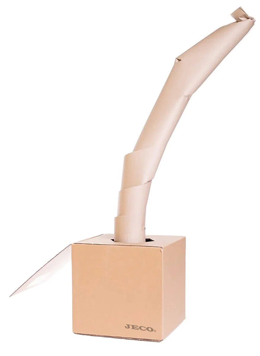 Jeco - Lot de 3 rouleaux de papier kraft froissé 20cm x 450m bourrage calage remplissage écologique protection colis en distributeur 100% recyclé et recyclable