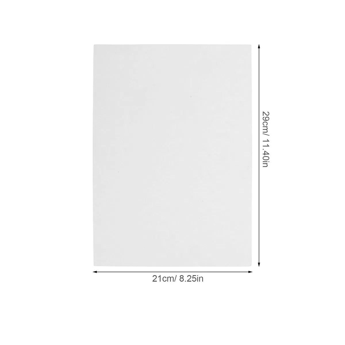 PRETYZOOM Feuilles de Carton Blanc 210x290 Mm 100pcs pour Pliage de T-Shirt Papier 250g