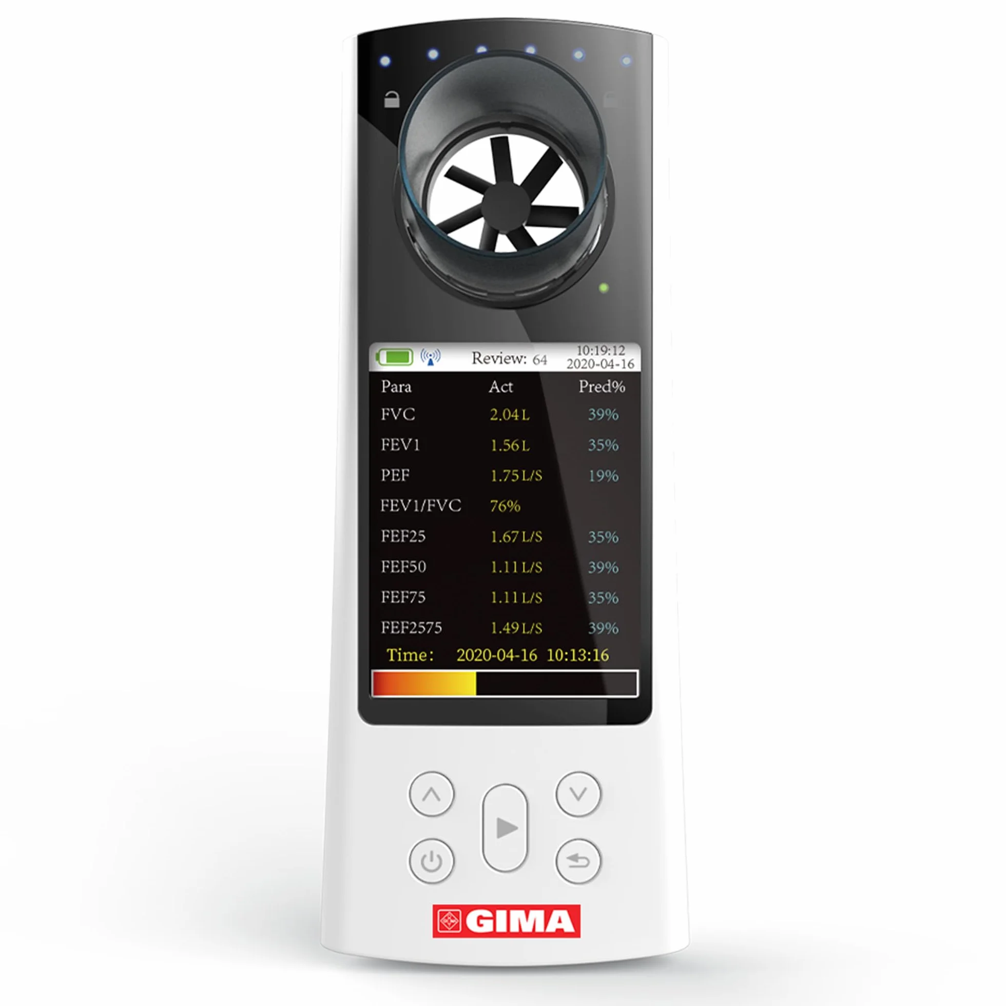 GIMA SP80B Petit spiromètre portable de la fonction pulmonaire