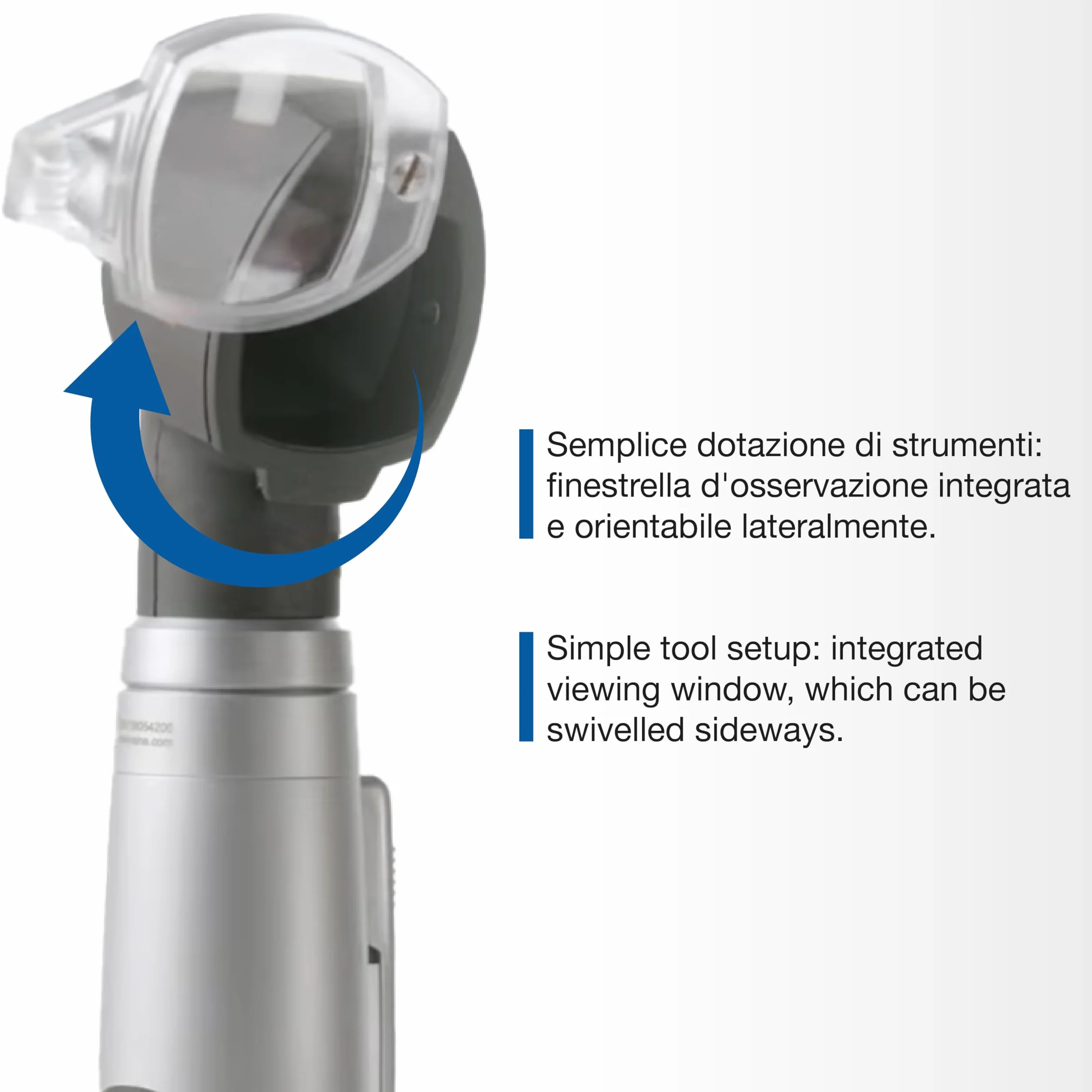 Heine Mini 3000 Otoscope F.O. LED, noir, avec étui