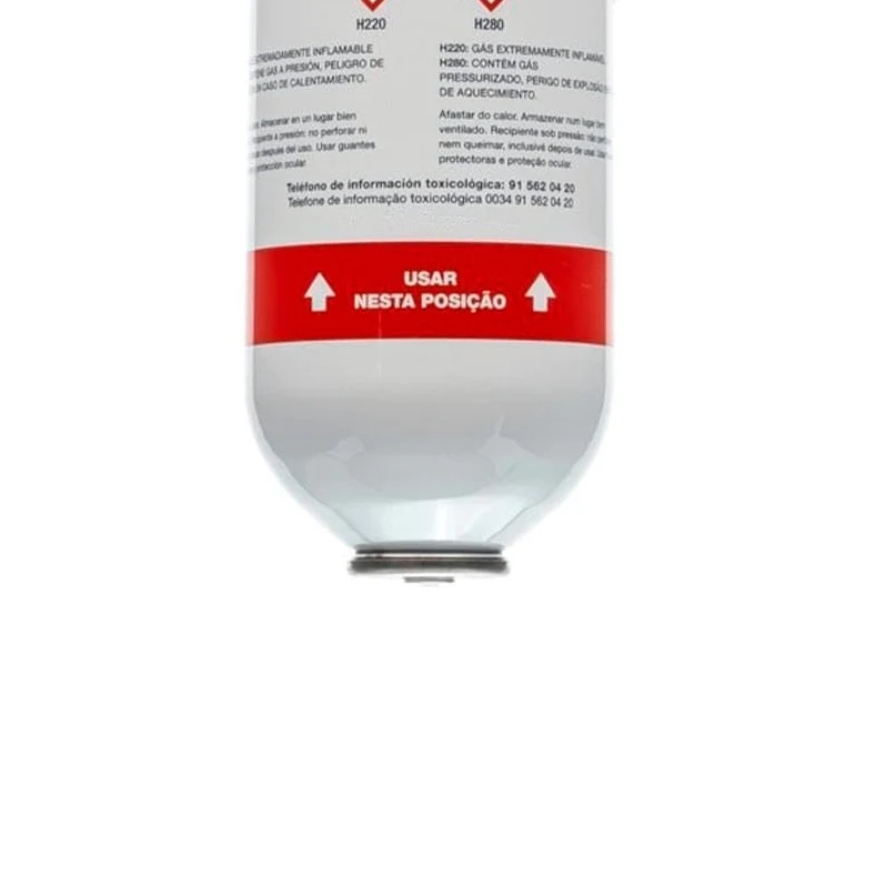 REPORSHOP - 1 bouteille de gaz écologique Minus 50 375 g + valve + tuyau de remplacement R22 R404a R407C R502 Frieze Organico