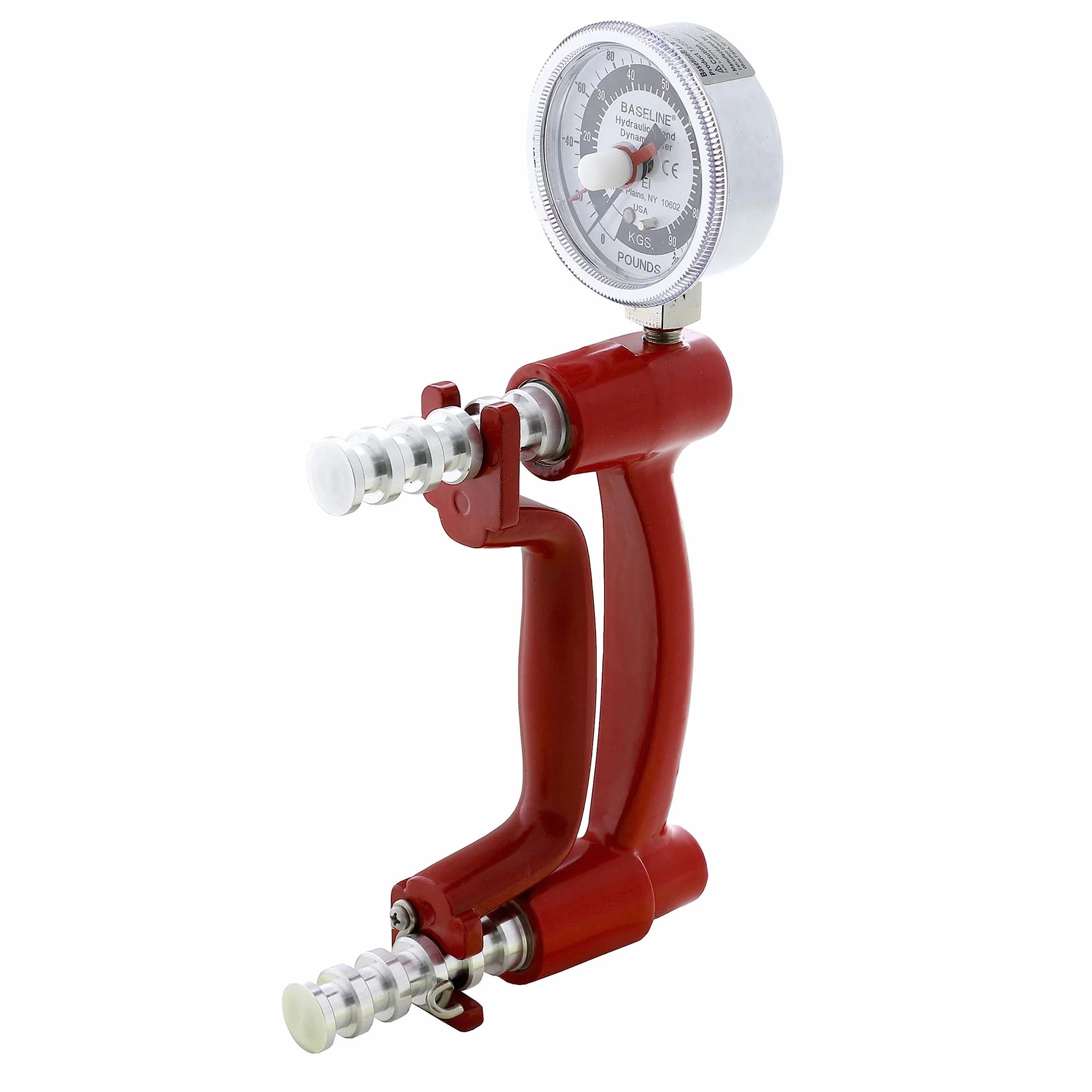 Dynamomètre Hydraulique de Main Baseline LiTE – Appareil de Mesure de Force de Préhension 90,7 kg Poignée 5 Positions