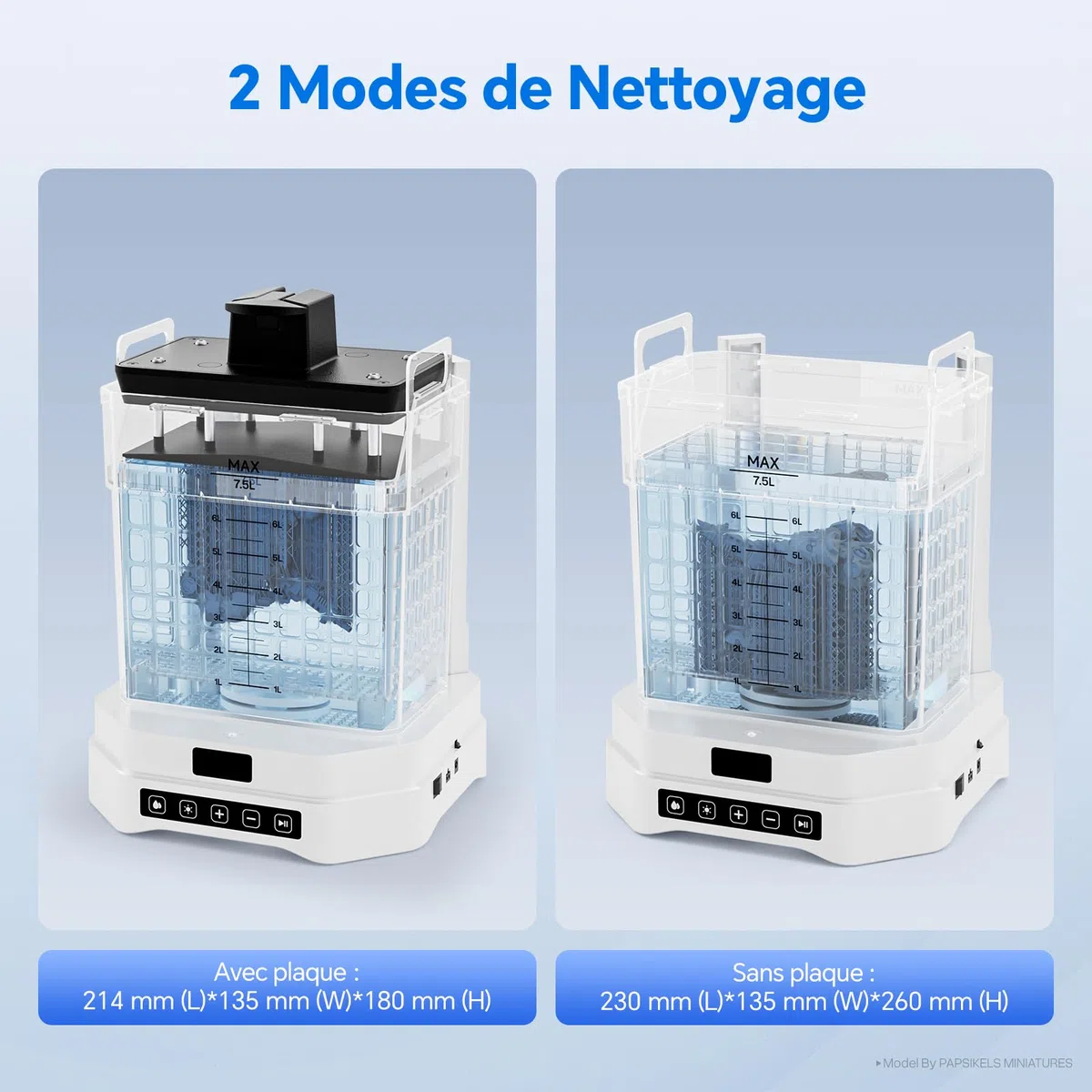 ELEGOO Mercury Plus 3.0 Wash and Cure Machine de Nettoyage et de Durcissement UV pour Lavage et Séchage UV d'Imprimantes 3D Résine LCD/DLP/SLA de Grand Format Mars Saturn