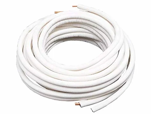 Tuyau en cuivre isolé de 1/4 "/3/8 " de 20 m.