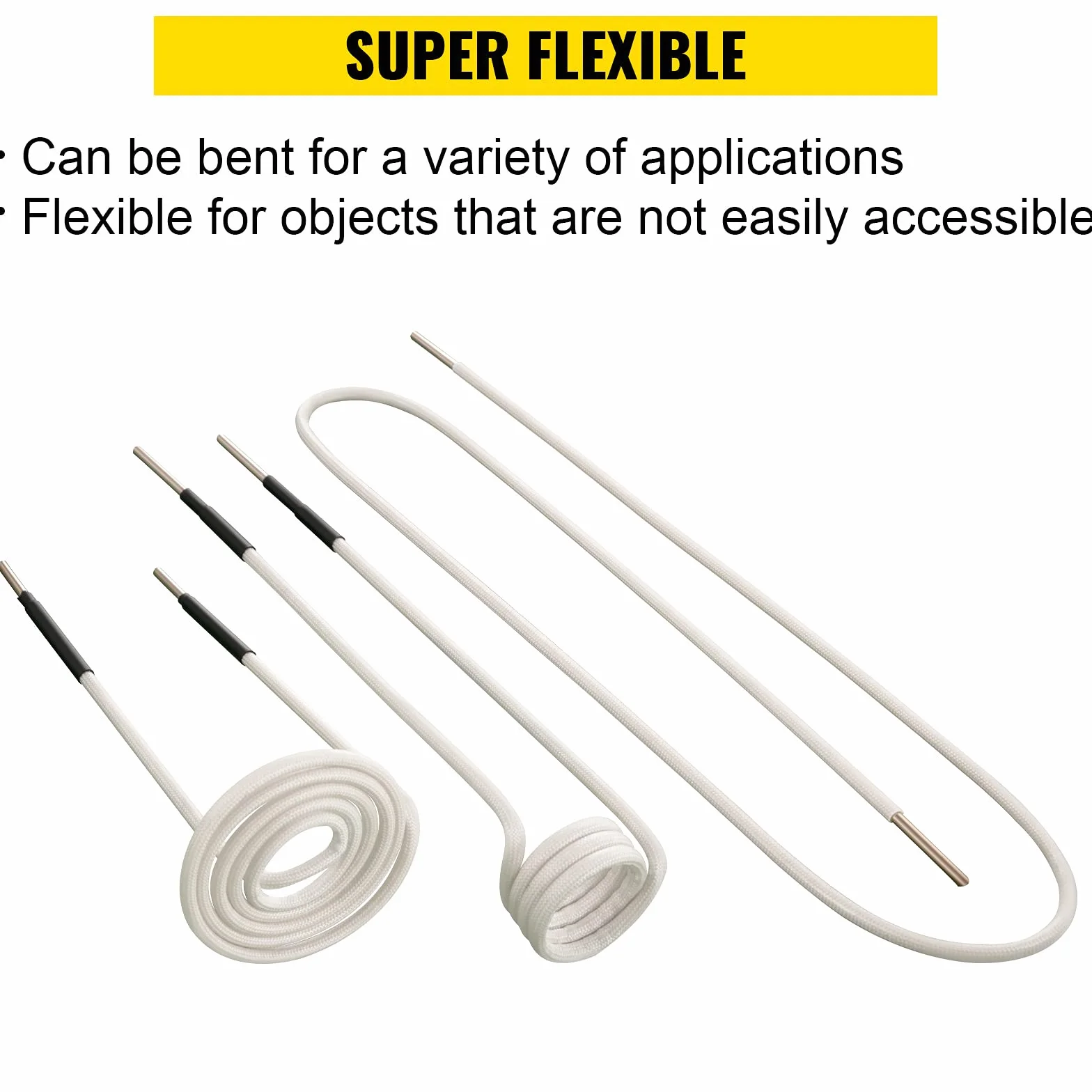 VEVOR Kit de Bobines de Chauffage à Induction 8PCs, bobines de chauffage à induction avec différentes longueurs, Accessoires de Chaleur sans Flamme, pour Enlever les Boulons et Écrous Rouillés