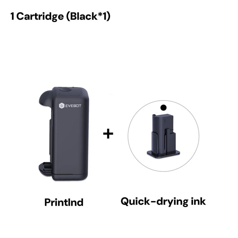 EVEBOT PrintInd Industrial Inkjet Printer Encres à séchage rapide des logos d'impression d'encre permanents ou étiquette sur une variété de surfaces, y compris le plastique et la toile en verre