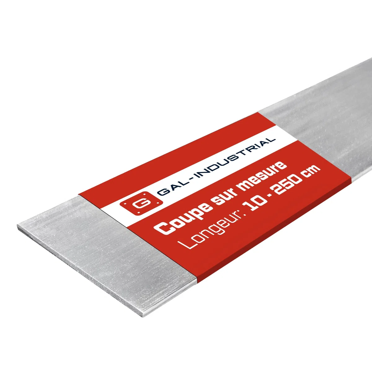 GAL - INDUSTRIAL Barre Plate en Aluminium Brut 25x2 mm | Longueur 200 cm | Résistante à la Corrosion, Intérieur et Extérieur | Coupe sur Mesure | Profilé Aluminium Léger, Facile à usiner