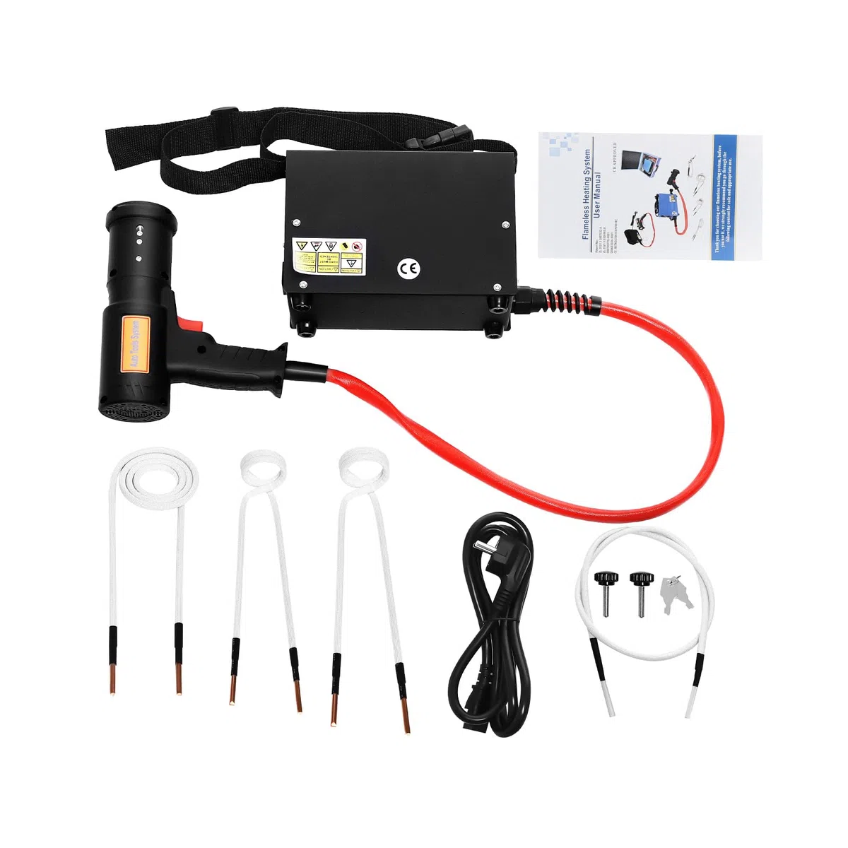 Kit de chauffage magnétique à induction 1500 W, 750 ℃/1382 ℉, appareil de chauffage à induction pour enlever les boulons et les écrous, chauffage à induction électromagnétique 220 V