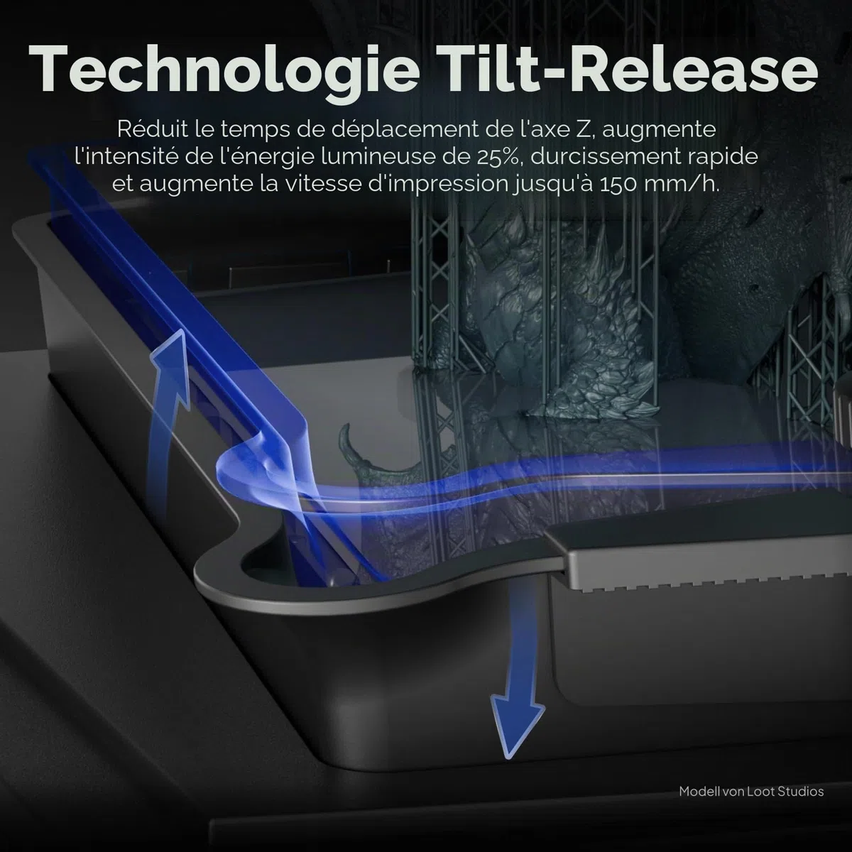 ELEGOO Saturn 4 Ultra 16K Imprimante 3D Résine avec LCD 10", Haute Résolution, Réservoir de Résine Chauffant, Impression Rapide 150 mm/h, Transfert Wi-FI, Taille d'impression 211,68×118,37×220 mm³