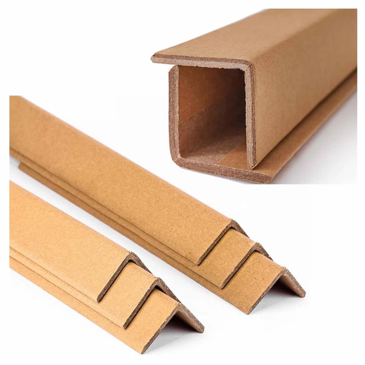 Cornières en Carton pour Emballage, Lot de 100, Protection d'Angle pour Palettes et Boîtes, 10 x 4 x 0.4 cm