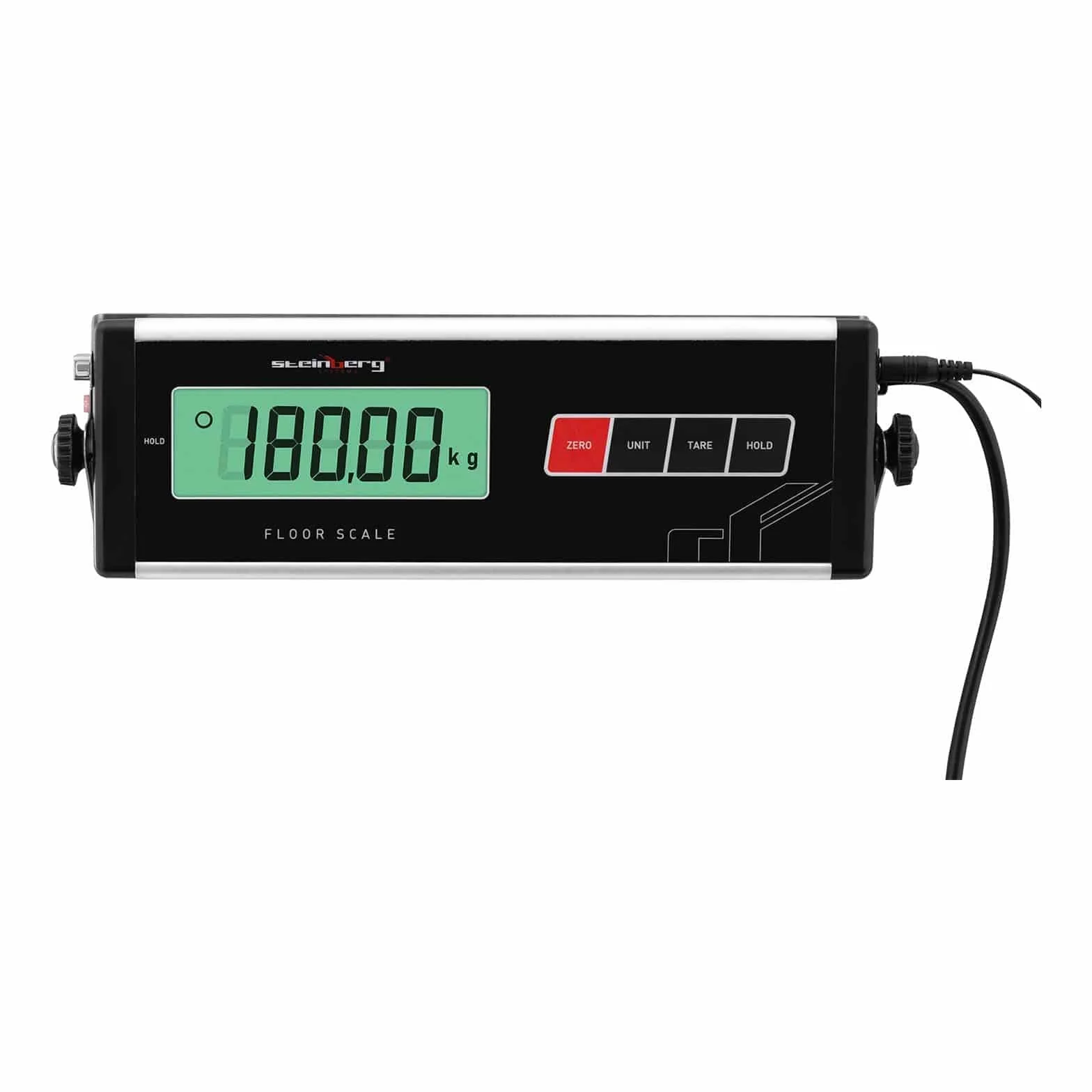 Steinberg Systems SBS-PS-1800 Balance vétérinaire avec écran LCD antidérapant 180 kg/50 g