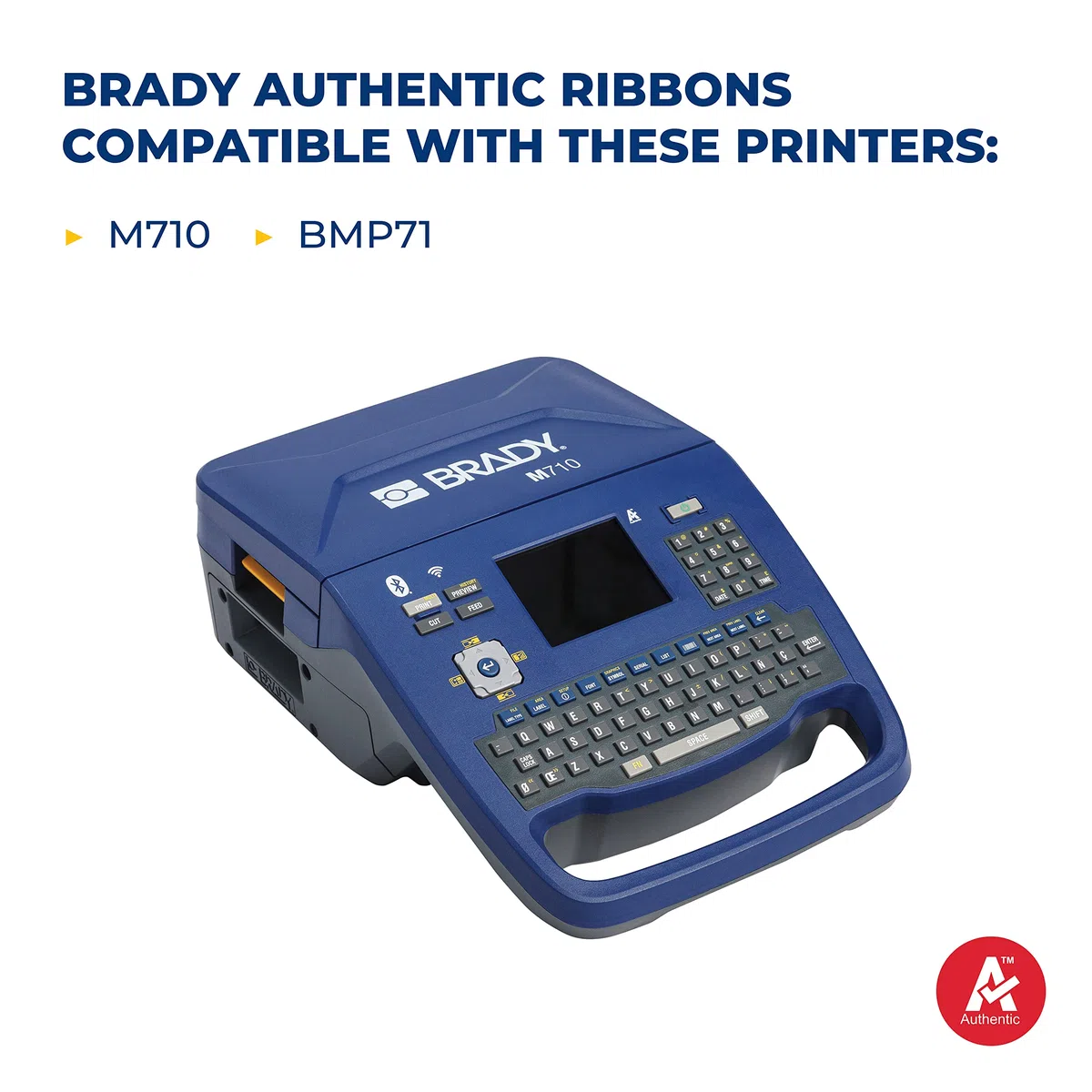 Brady Ruban sans halogène M7-R6000 Noir 45,2 m impression industrielle identification