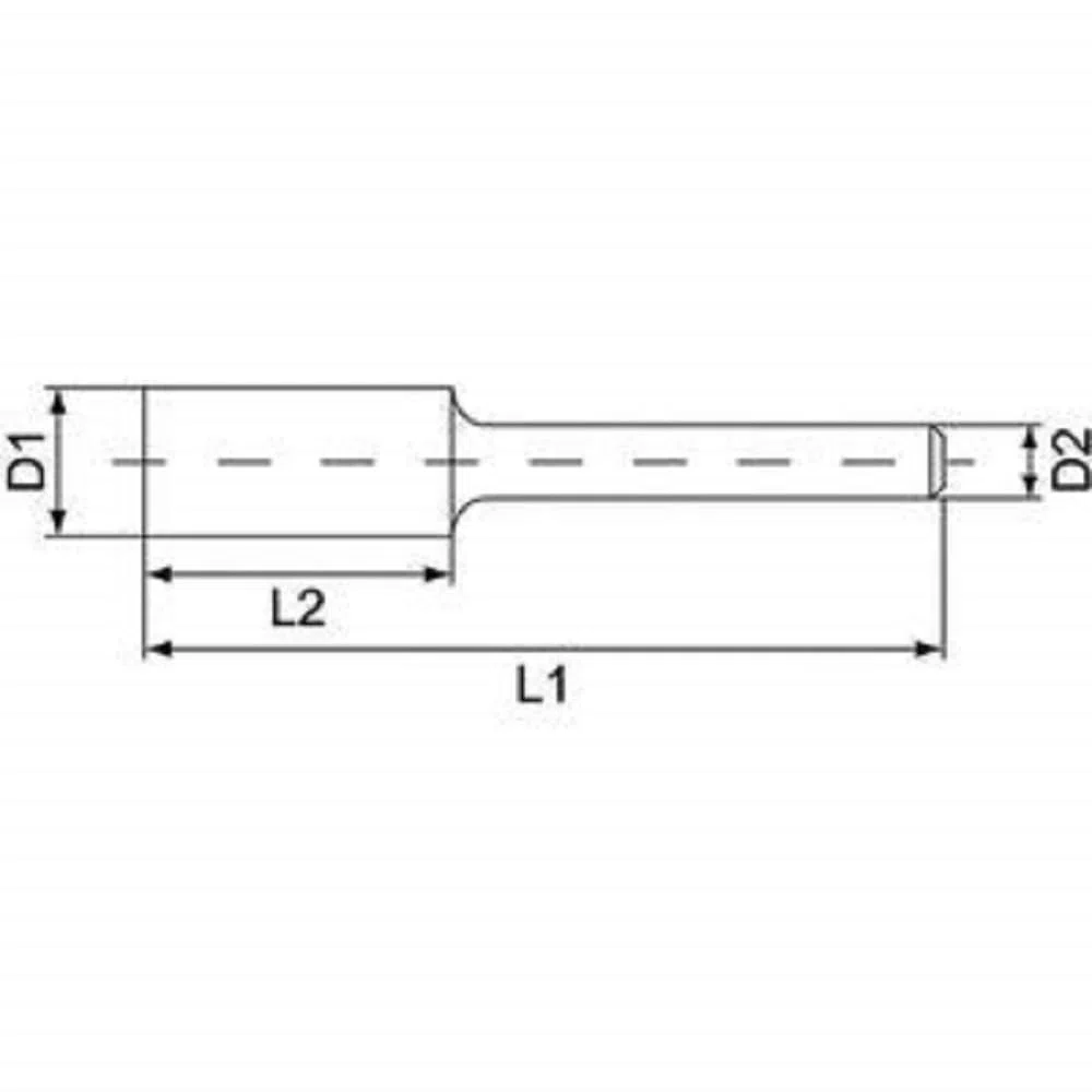 RUKO 116015A Fresas metal duro para aluminio forma A ZYA Cilíndrica sin dentado frontal 6 x 58 mm