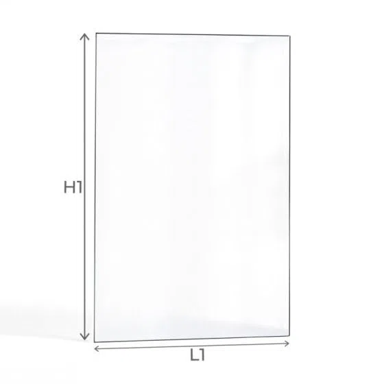 Vitre Jotul FS73 - Verre Rectangle Latéral pour Insert - 222 x 342 mm (L1 x H1) - 4 mm