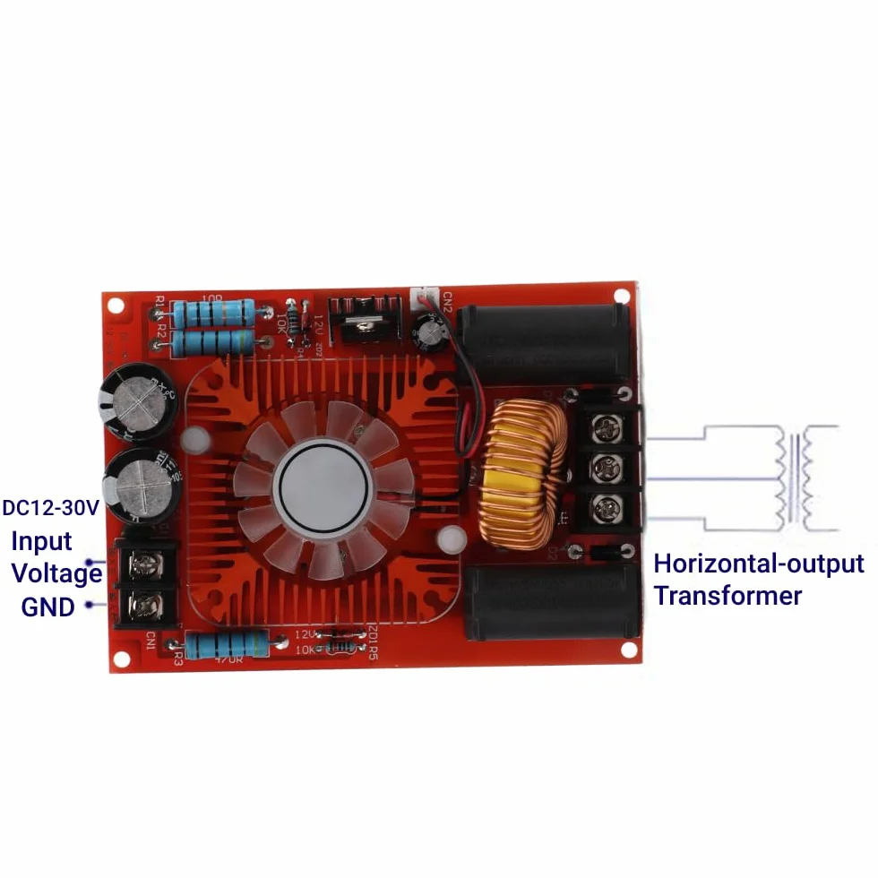 DC12-30V Carte De Pilote ZVS Module De Carte De Chauffage De Bobine Haute Tension Bobine D'alimentation de Chauffage par Induction