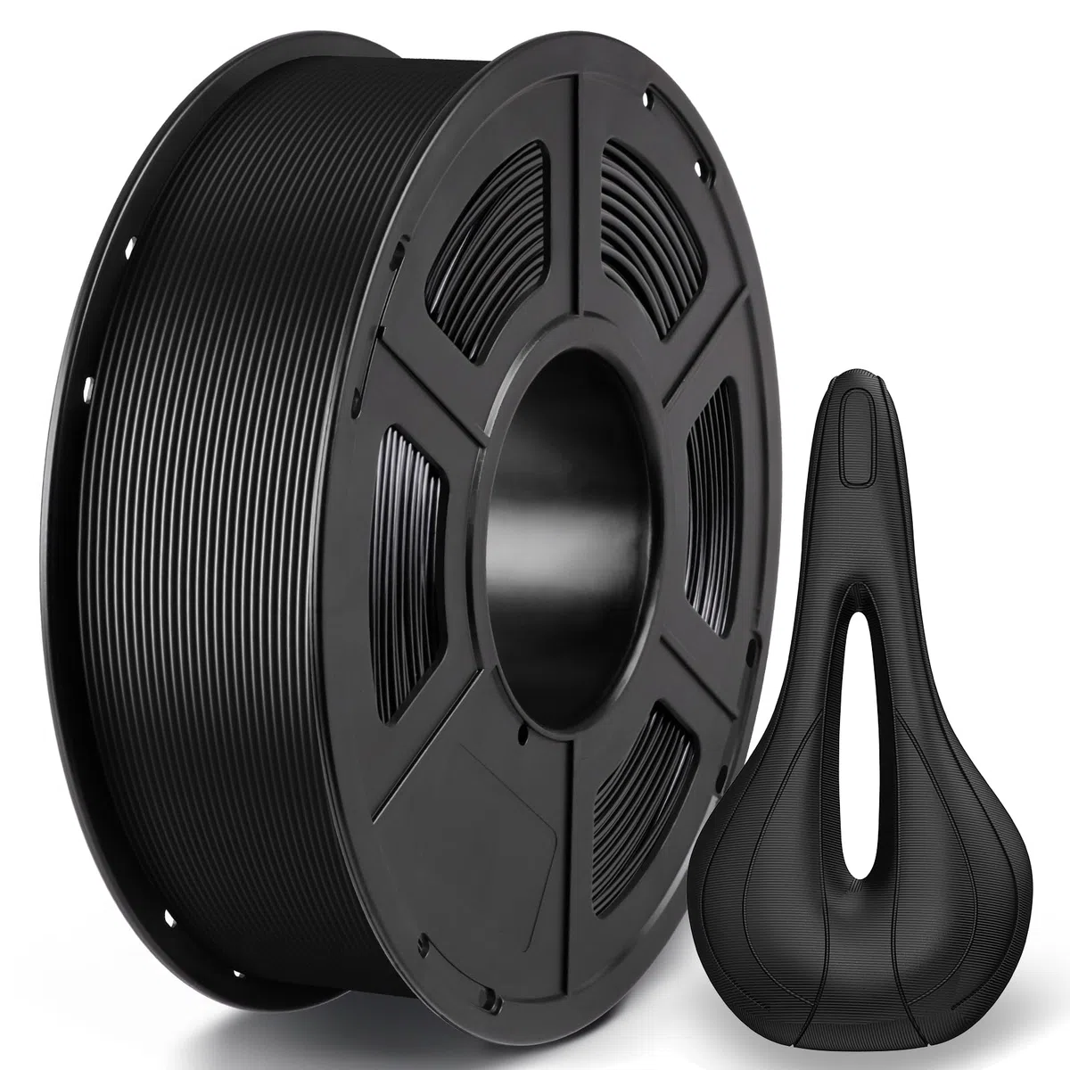 ANYCUBIC ASA Filament 1,75 mm pour Imprimante 3D FDM, Résistance aux Intempéries, Précision Dimensionnelle +/- 0.02 mm, 1kg, Noir