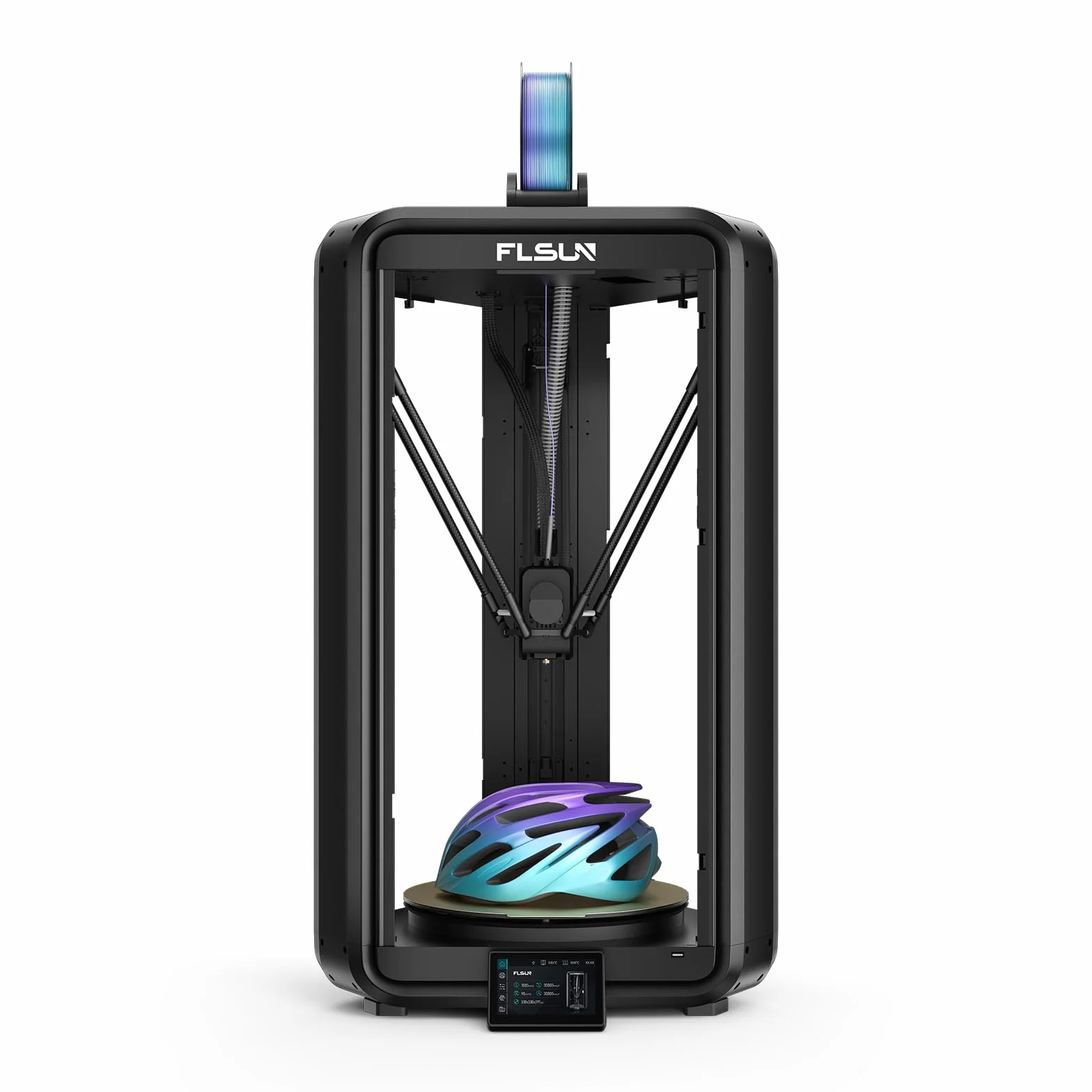 FLSUN T1 Max Imprimante 3D Delta, 1000 mm/s Vitesse Haute Précision, Design Ultra-Silencieux pour Bureau, Busette Acier & Nivellement Automatique, Format d'impression Grand 300x300x297 mm